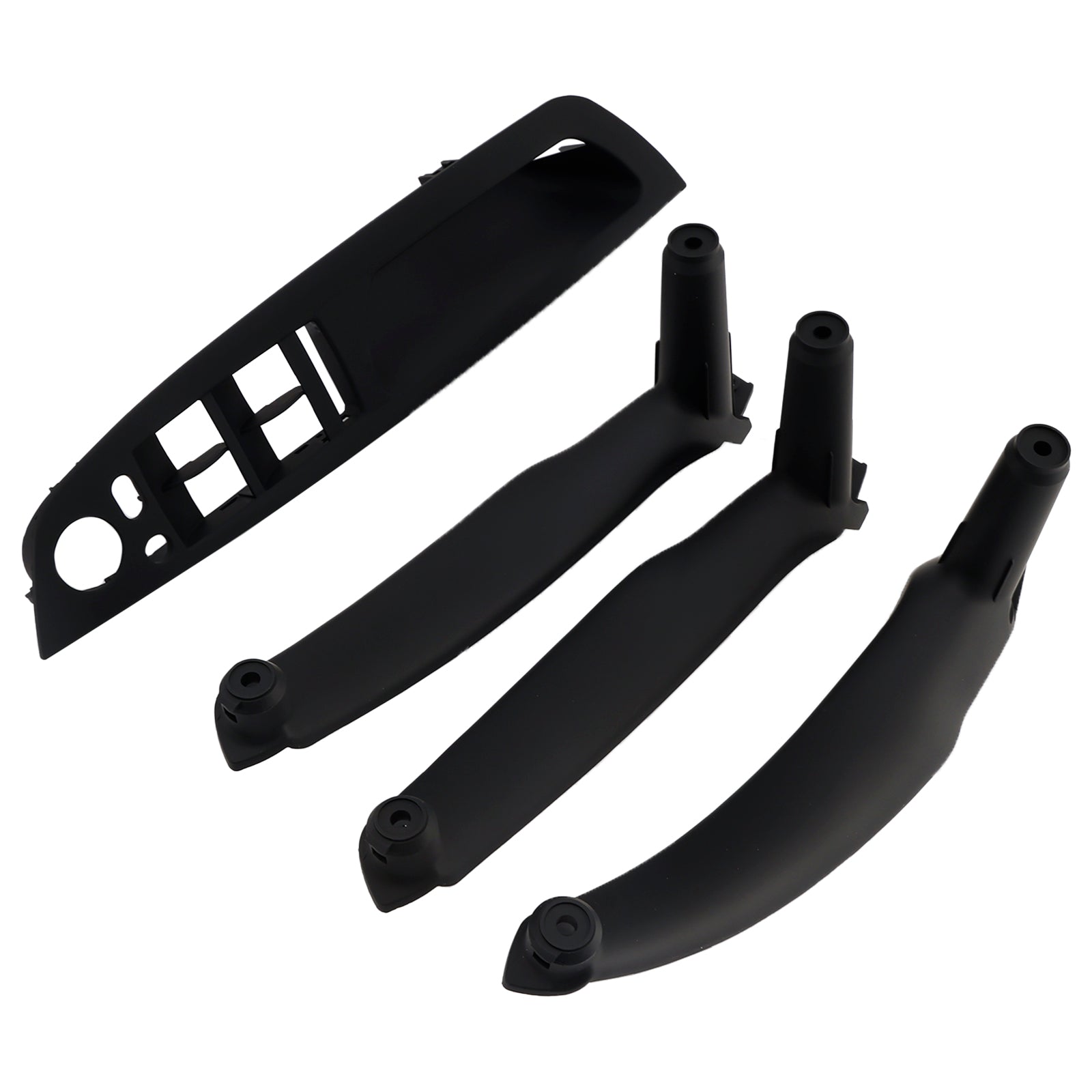 4pcs Black Inner Door Panel Handle Pull Trim Cover For BMW E70 X5 E71 X6 07-14