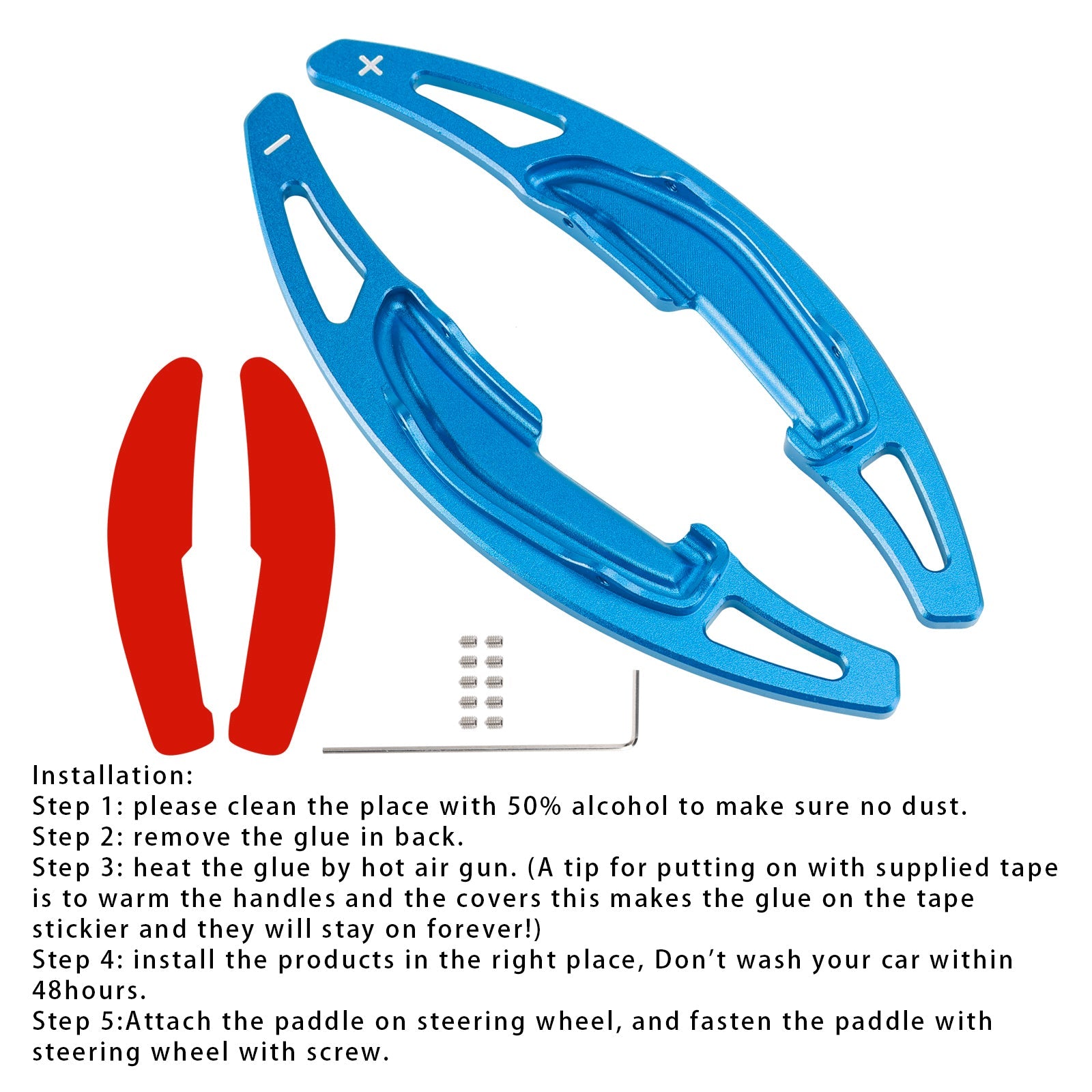 Steering Wheel Paddle Shifter Extension For BMW M3 M4 X5M X6M Aluminium