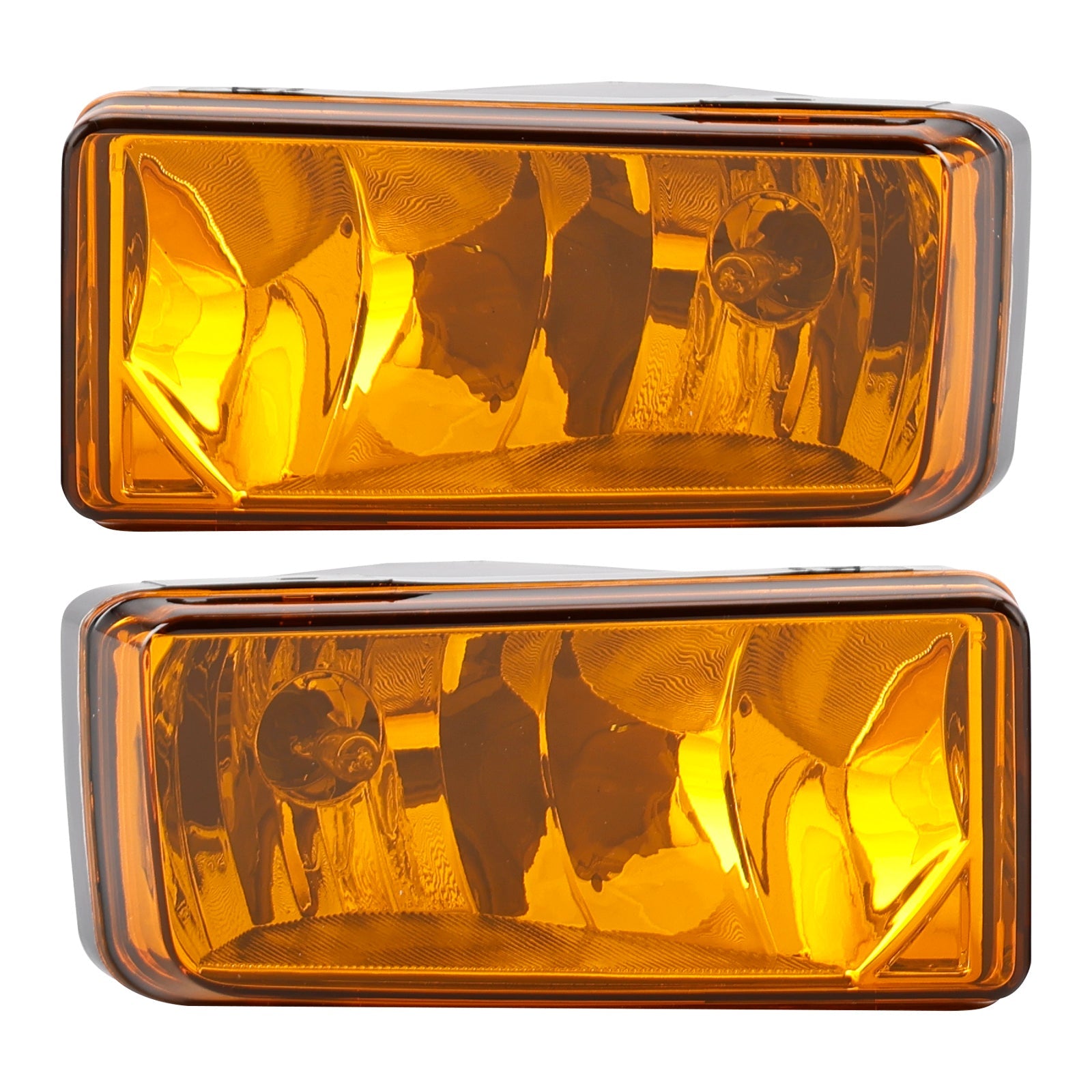 Pair Fog Light Lamps With Bulbs For Chevy Tahoe Sierra 2007-2015 Yellow Lens