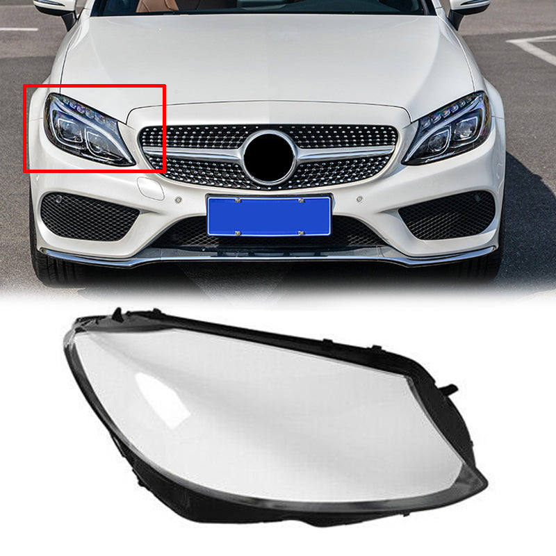 Right Side Headlight Cover Headlamp Lens Lenses For W205 C180 C200 C300 15-2018