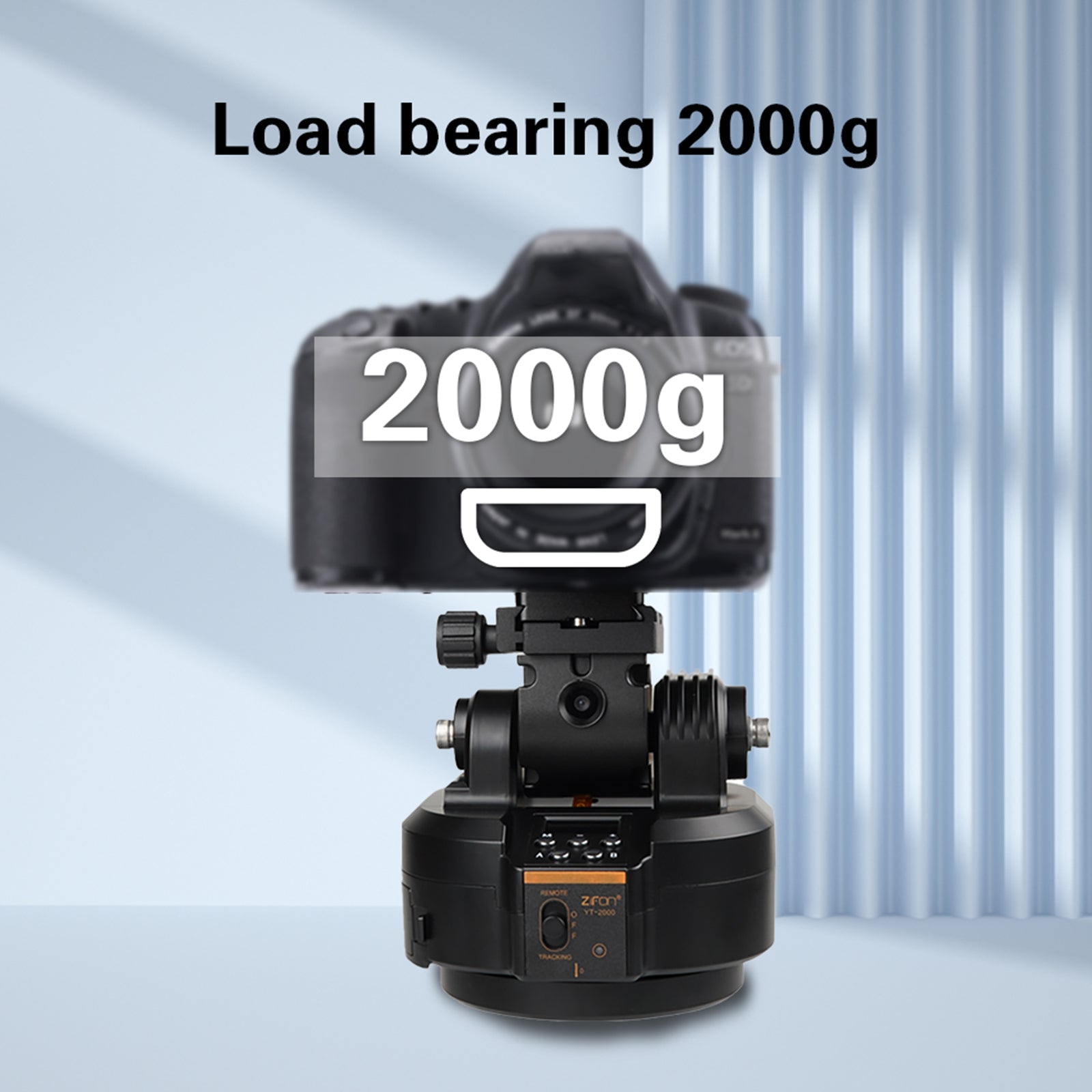 YT-1500 카메라 전기 클라우드 플랫폼 모바일 라이브 회전 파노라마 스태빌라이저