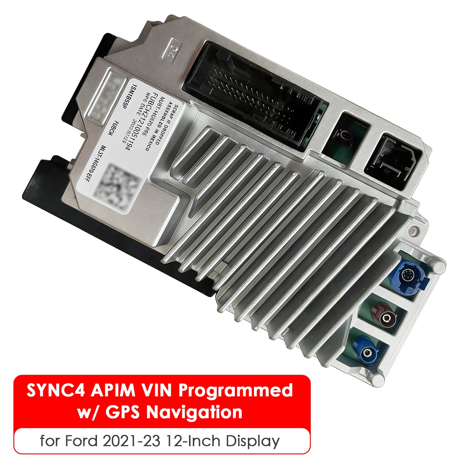 SYNC4 APIM VIN Programmed w/ GPS Navigation for Ford 2021-23 12-Inch Display