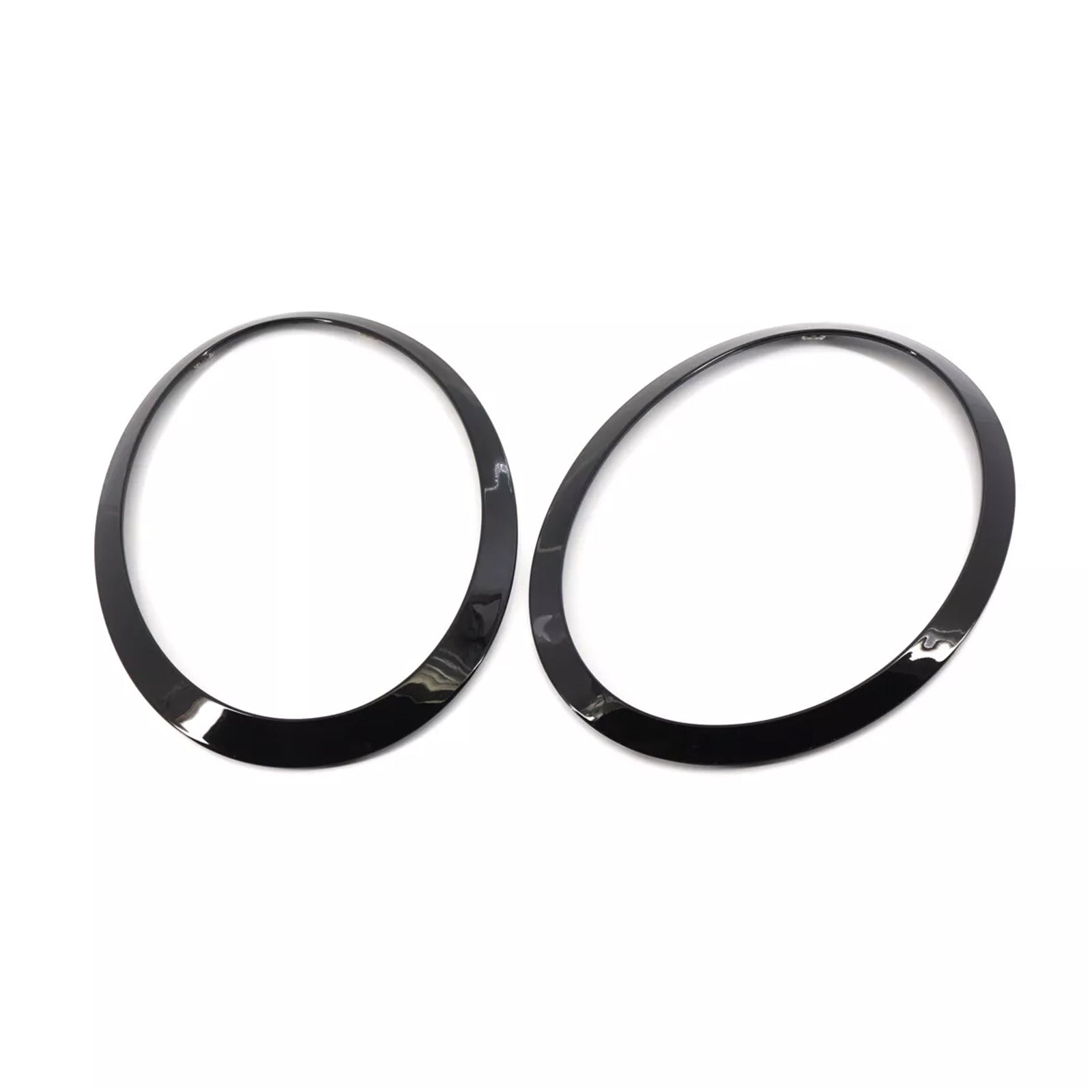 2PCS Gloss Black Headlight Bezel Trim Ring Mini Cooper F55 F56 F57 2014-2021