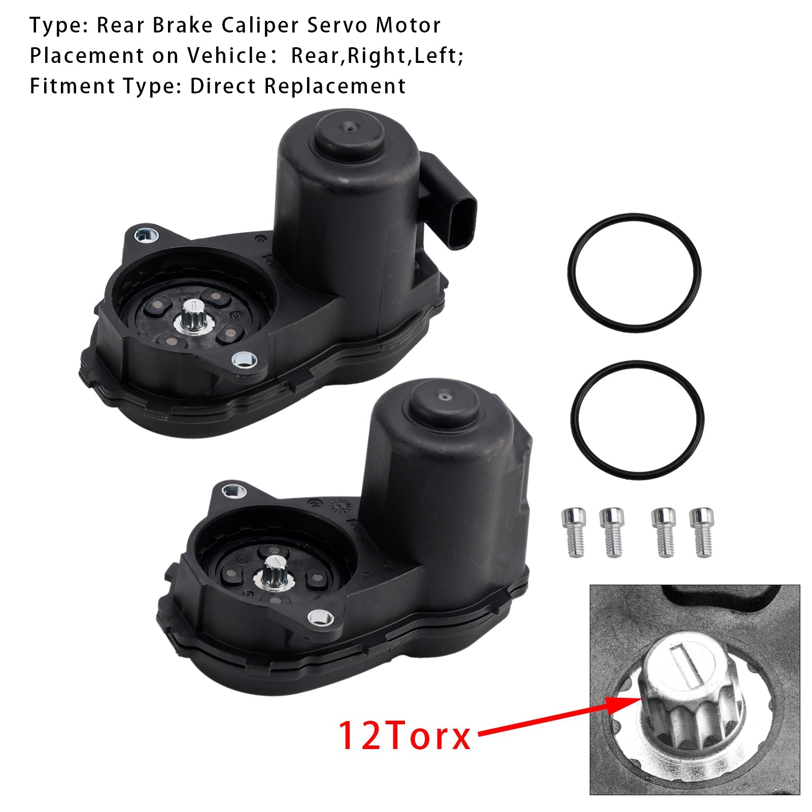 2012-2018 For Mercedes-Benz A-Class W176 1.6L Hatch Pair Rear Brake Caliper Servo Motor 1729060300