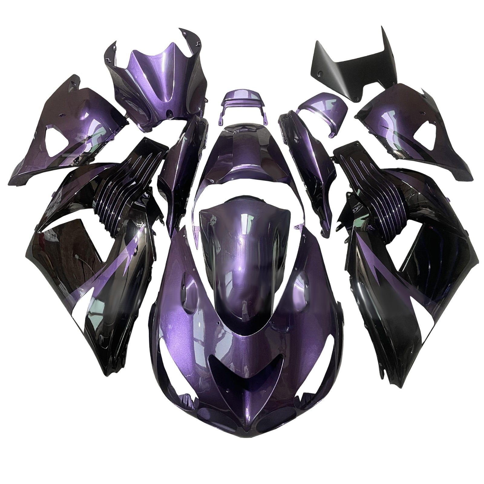Injection Fairing Kit Bodywork fit For Kawasaki ZX14R ZZR1400 2006-2011