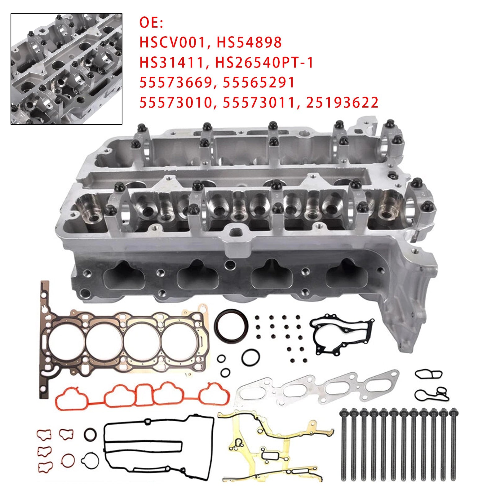 2013-2016 Buick Encore 1.4L Cylinder Head W/Gasket Set 55573669 HS26540PT-1