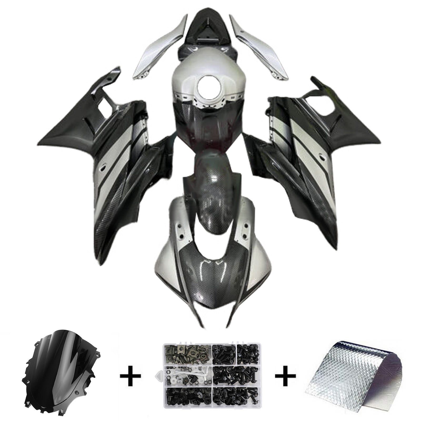 Injection Fairing Kit Bodywork Plastic ABS fit For Yamaha YZF-R3 R25 2019-2021