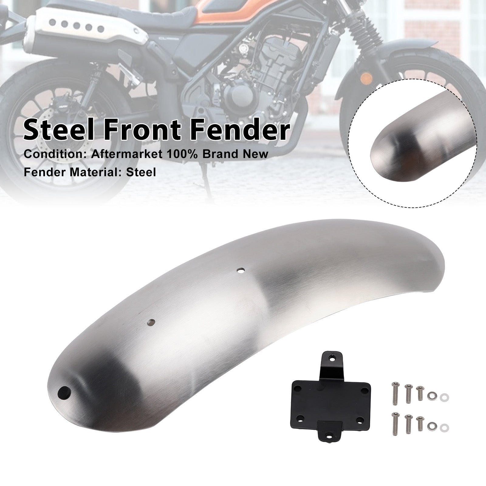2023-2025 HONDA CL250 CL300 CL500 SCL500 Steel Front Fender Mudguard