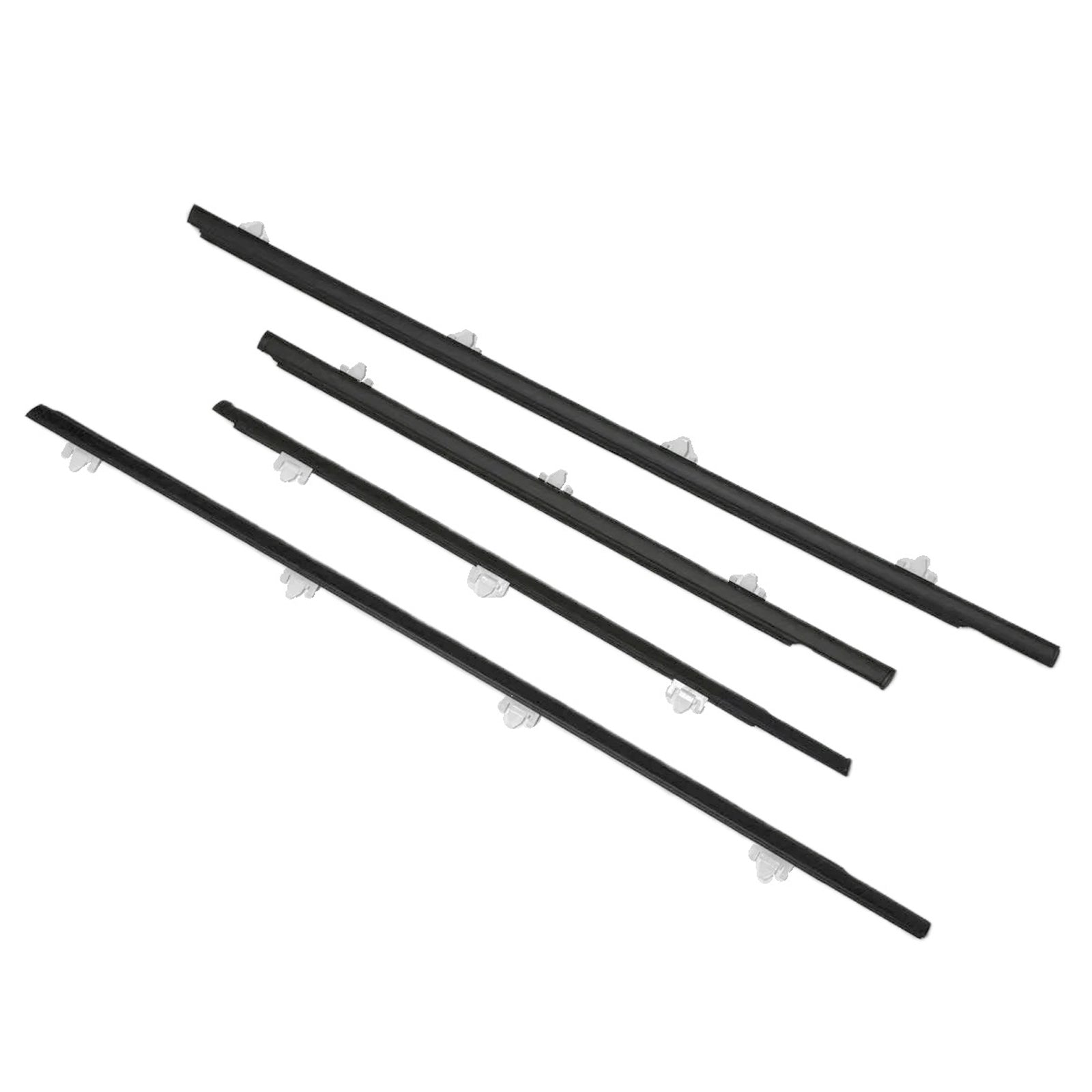 4PCS Window Sweep Weatherstrips For Nissan Sunny B13 1991-1994