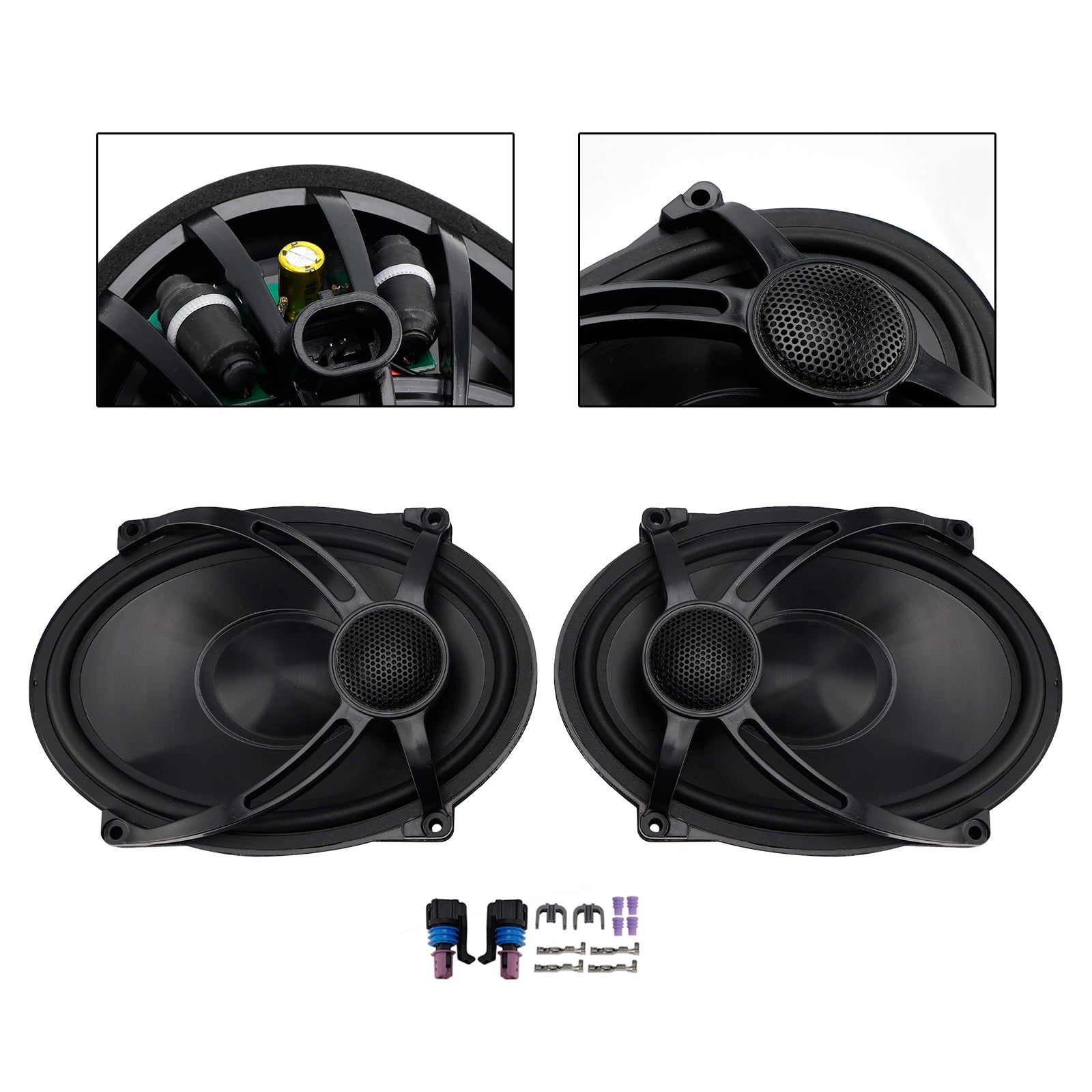 1994-2024 Touring Road Glide Flhr 2X 5"X7" Saddlebag Lid Speakers Kit