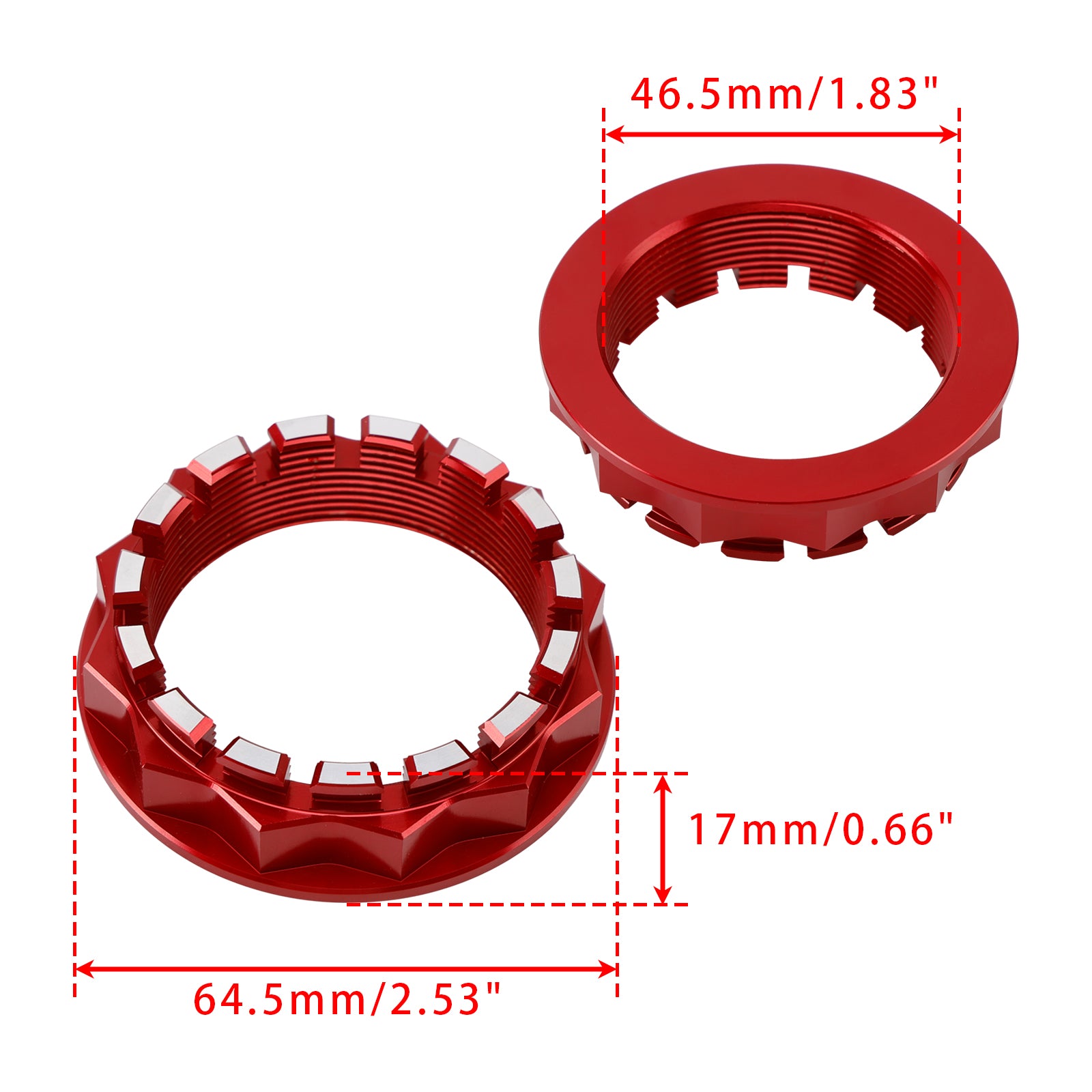 2x Rear Wheel Axle Nuts Red For Ducati Panigale 959/1199/1299/V4/R/S 2012-2024