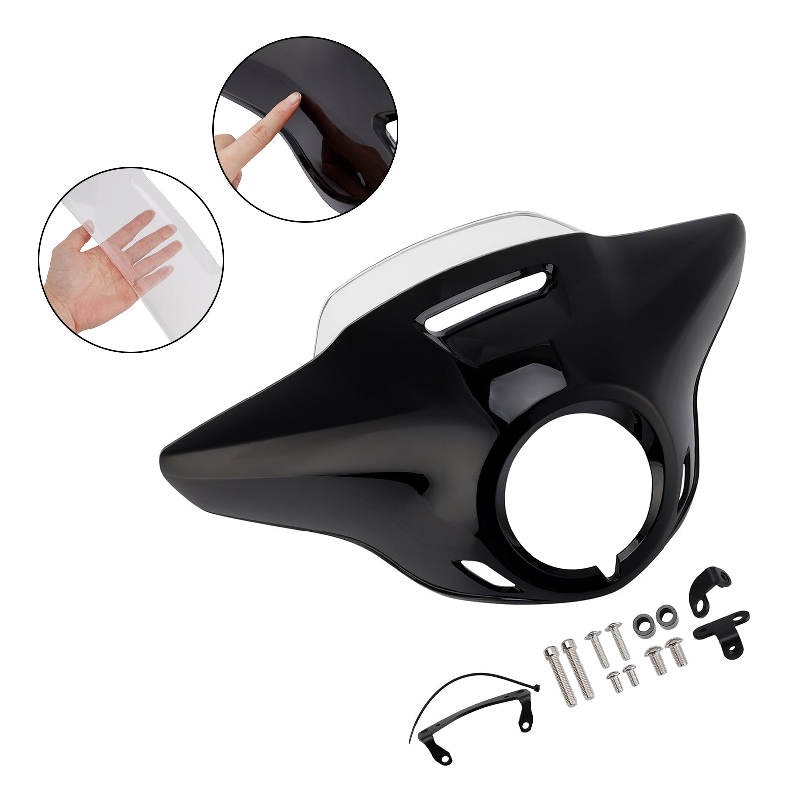 2021-2024 HONDA CM300 CM500 Windshield WindScreen Headlight Fairing