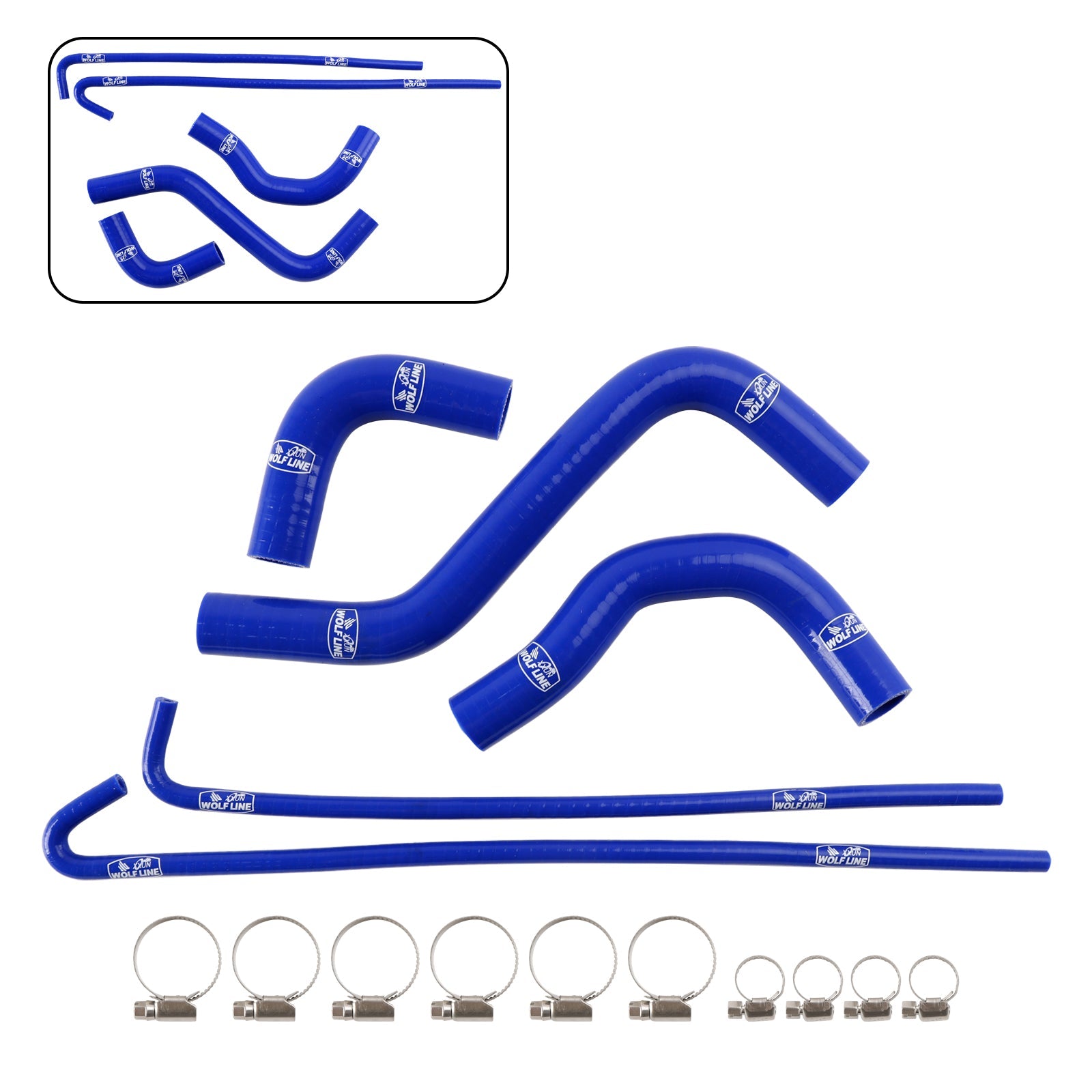 Silicone Radiator coolant Hose kit For Kawasaki Z900 Z900RS 2017-2025