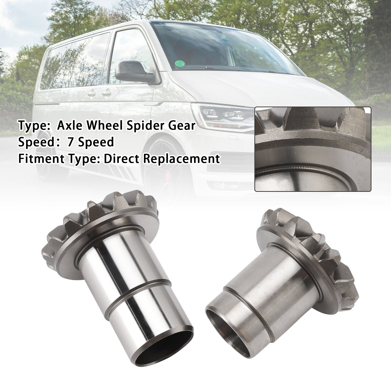 Pair 0BT 0BH DQ500 DQ381 FWD 7 Speed Axle Wheel Spider Gear U2GBK102 For Audi Q3