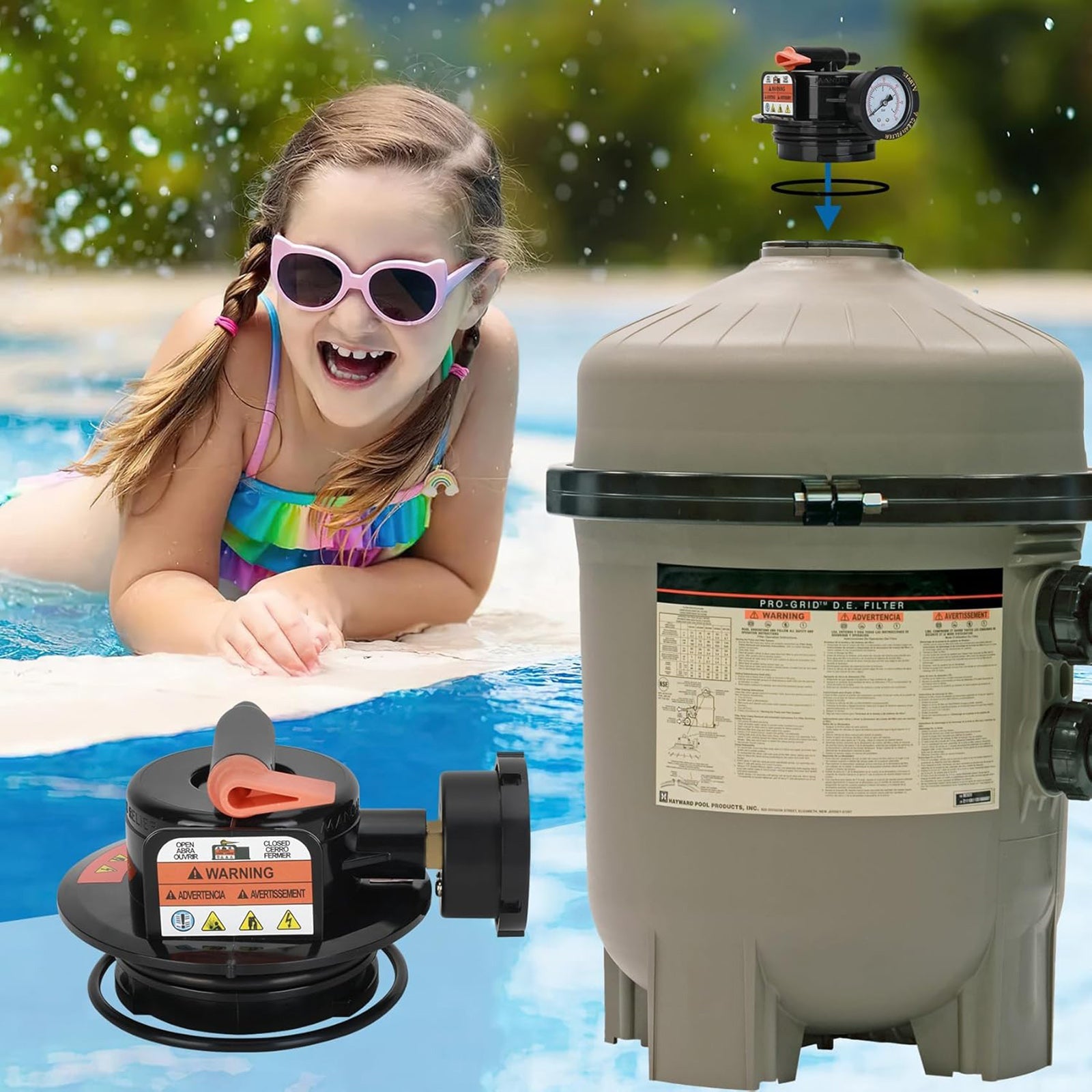 Manual Air Relief Assembly DEX2420MAR2 For Cartridge Pool Filter