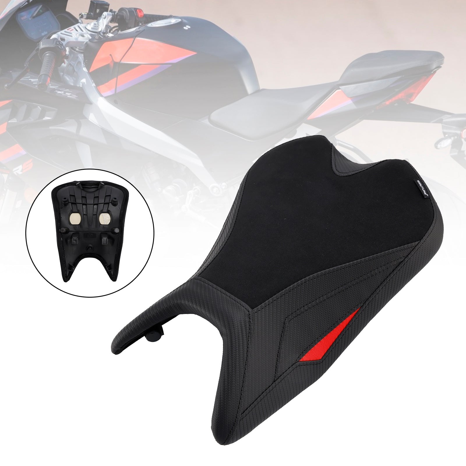 2024-2025 Aprilia Rs457 Rs 457 Front Driver Seat Raider Cushion Black