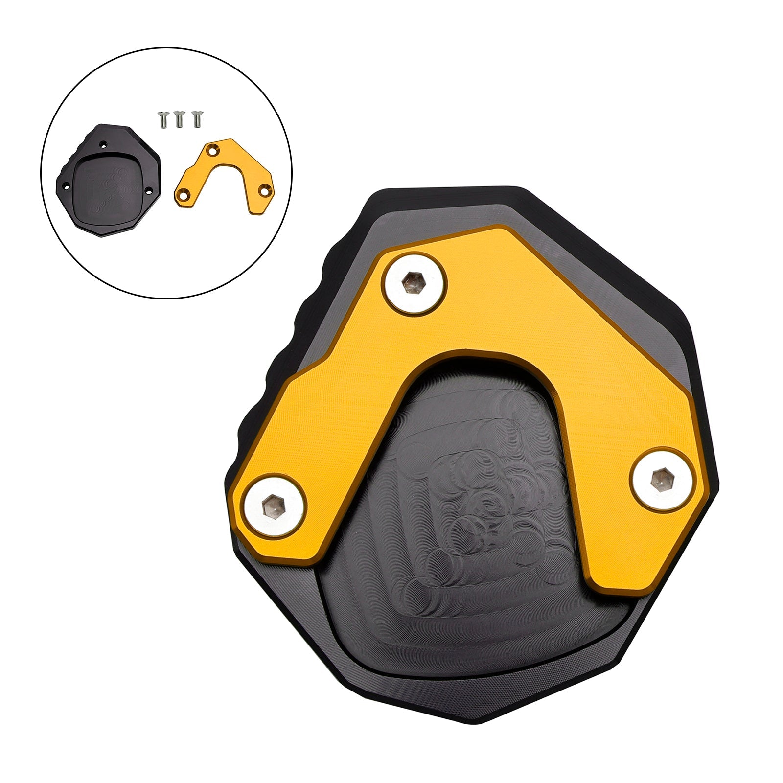 Honda XL 750 Transalp CB750 Hornet 23-24에 대한 킥 스탠드 확대 플레이트 패드