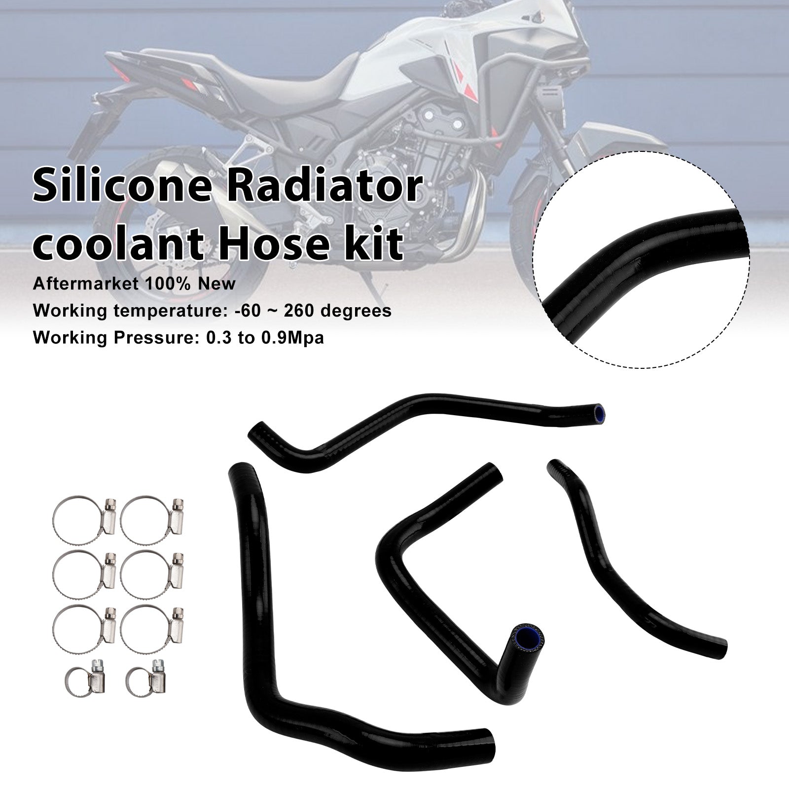2024-2025 Honda CB500 Hornet Silicone Radiator coolant Hose