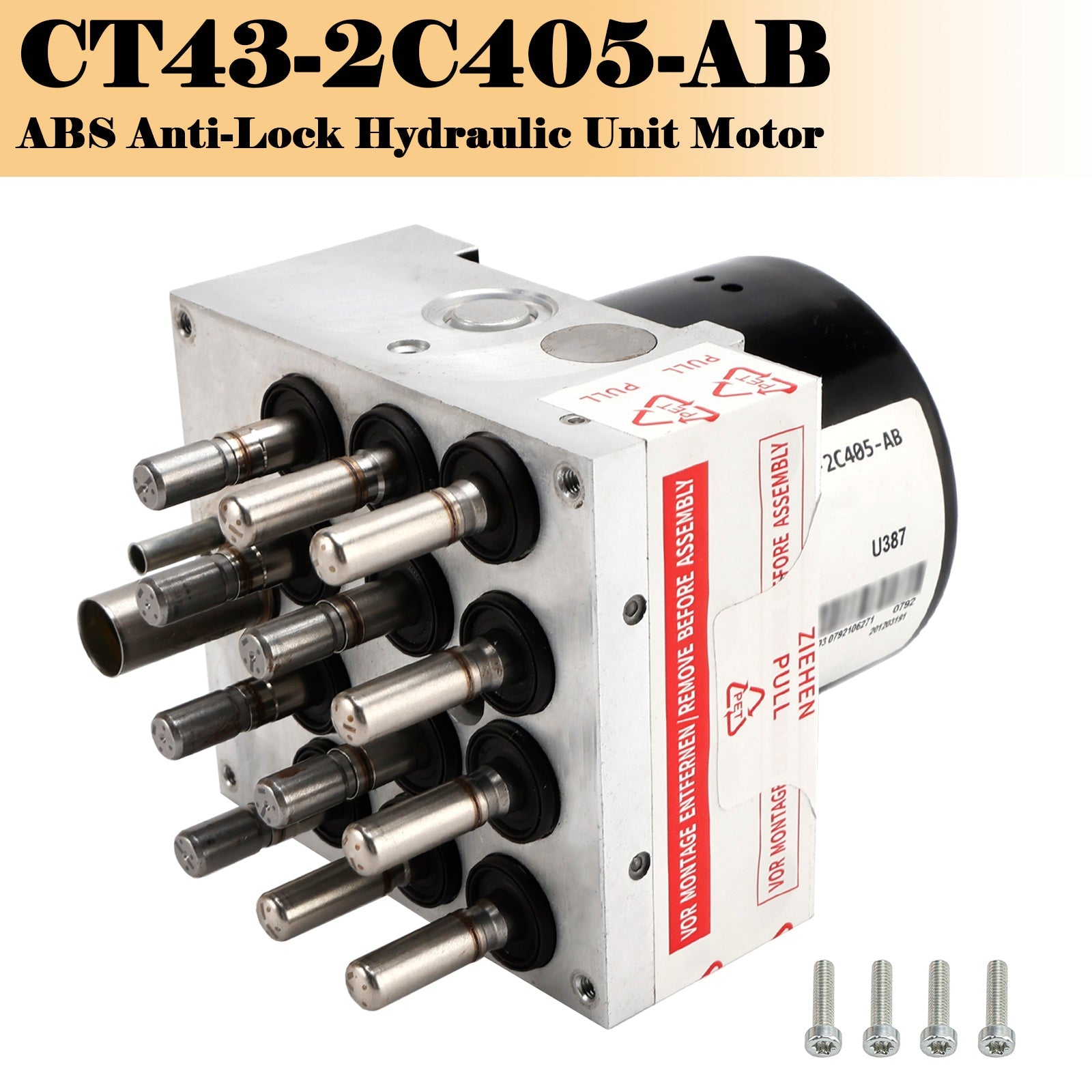 2011-2013 Lincoln MKX ABS Anti-Lock Hydraulic Unit Motor CT43-2C405-AB CT43-2C405-AC