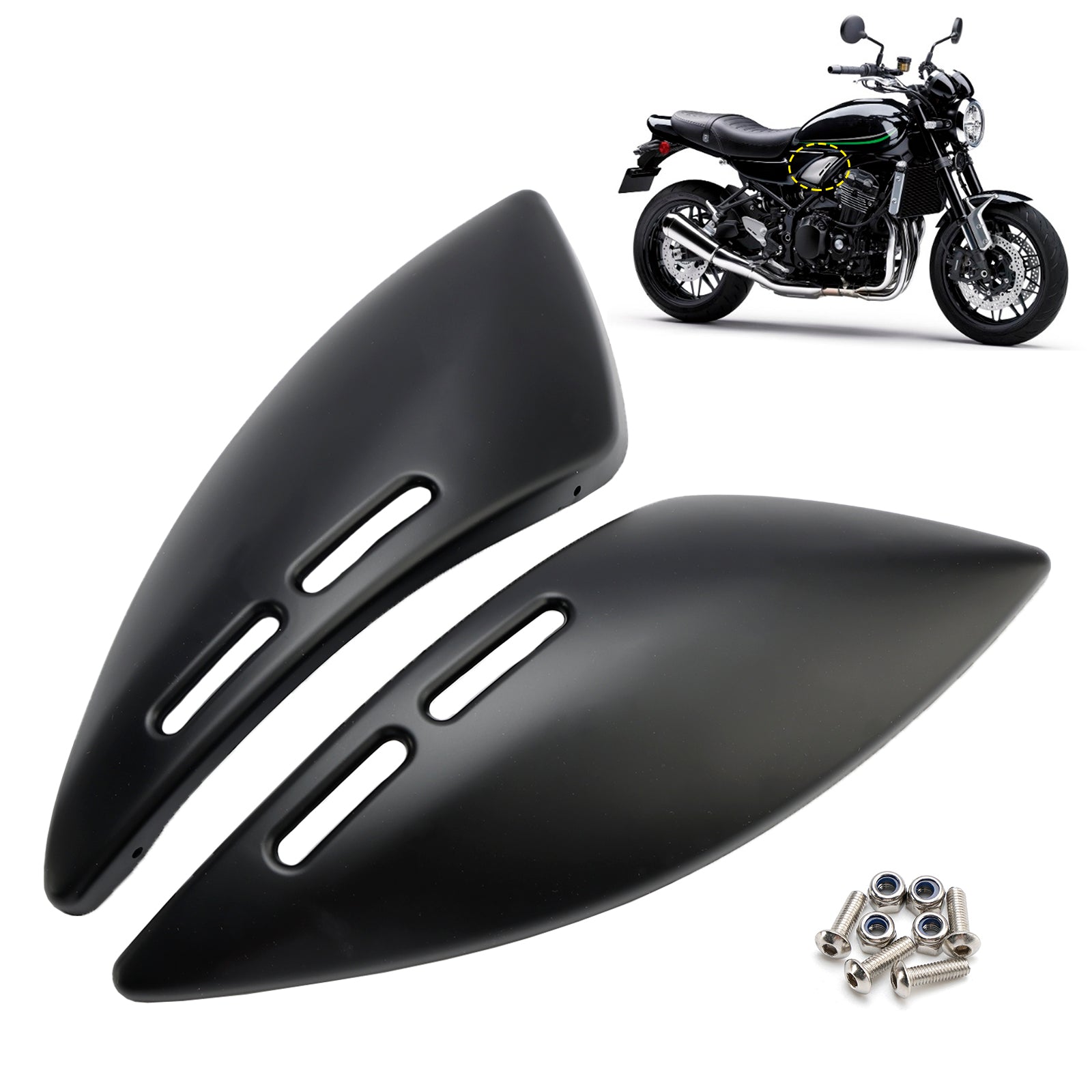 Gas Tank Side Cover Panel Fairing Cowl For Kawasaki Z900RS 2018-2024