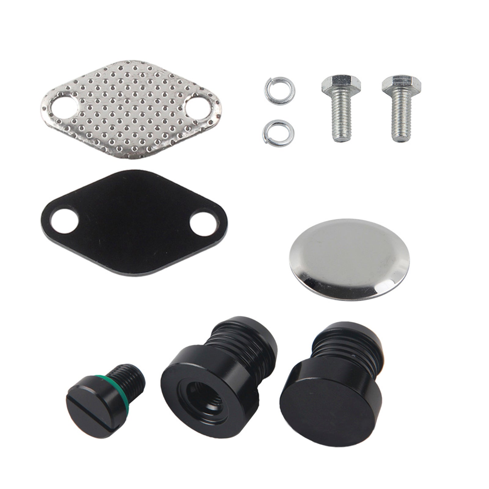 Hugwish egr Cooler Delete para M47 M47N M57 M47N2 M67 M47R, kit de repuesto de eliminación EGR para E46 E39 E53 E83 E38 E65, tubo de repuesto de aluminio aplicable para vehículos Hugwish egr Cooler Delete para M47 M47N M57 M47N2 M67 M47R, kit de repuesto de eliminación EGR para E46 E39 E53 E83 E38 E65, tubo de repuesto de aluminio aplicable para vehículos
