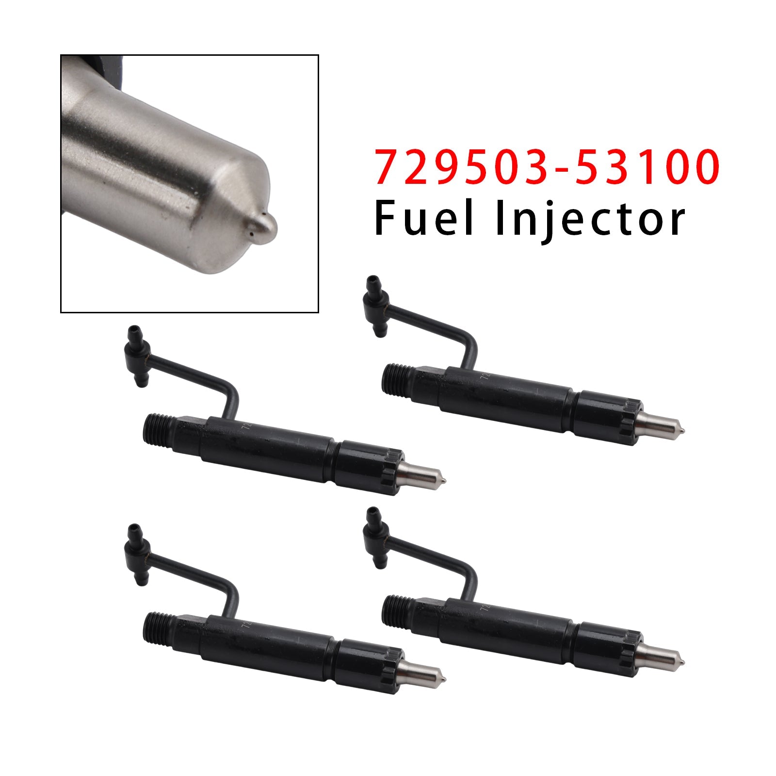 For John Deere Tractor 790 870 990 107 4300 4400 4410 4500 4600 4610 4700 4710 4PCS Fuel Injector AT110293