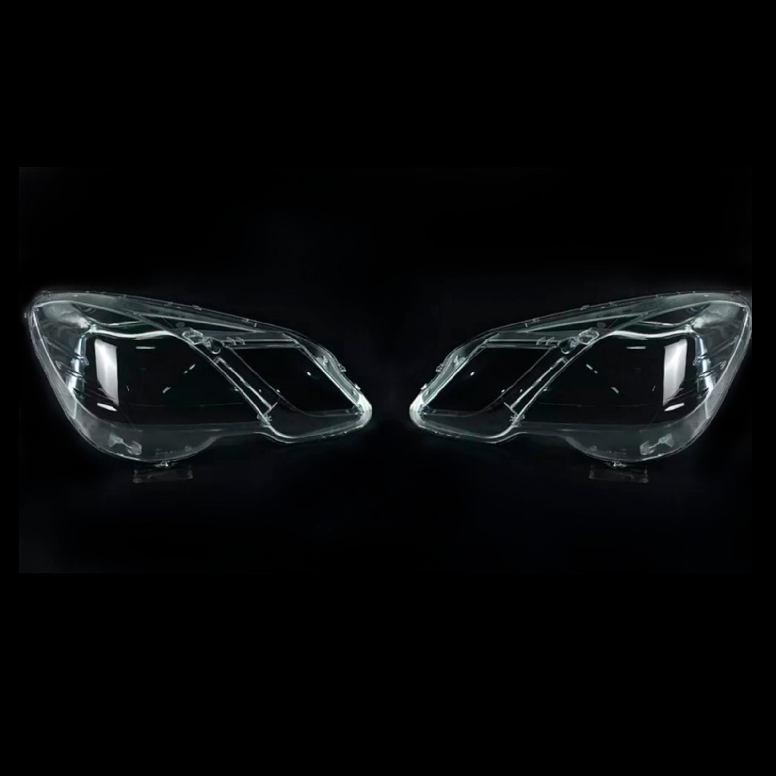 2009-2014 Mercedes Benz E-Class W212 2PCS Front Headlight Glass Clear Cover A2128209661