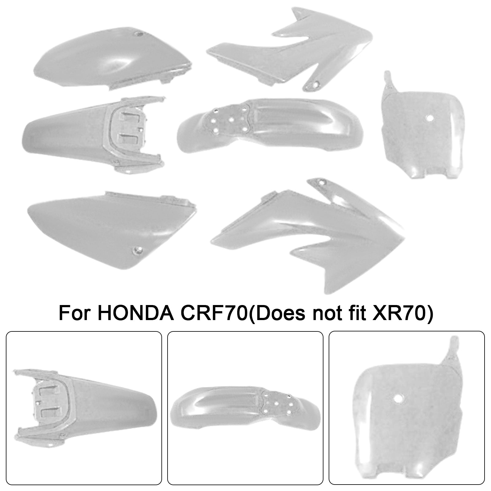 HONDA CRF70 DIRT BIKE Body Plastic Kit Fender Fairing
