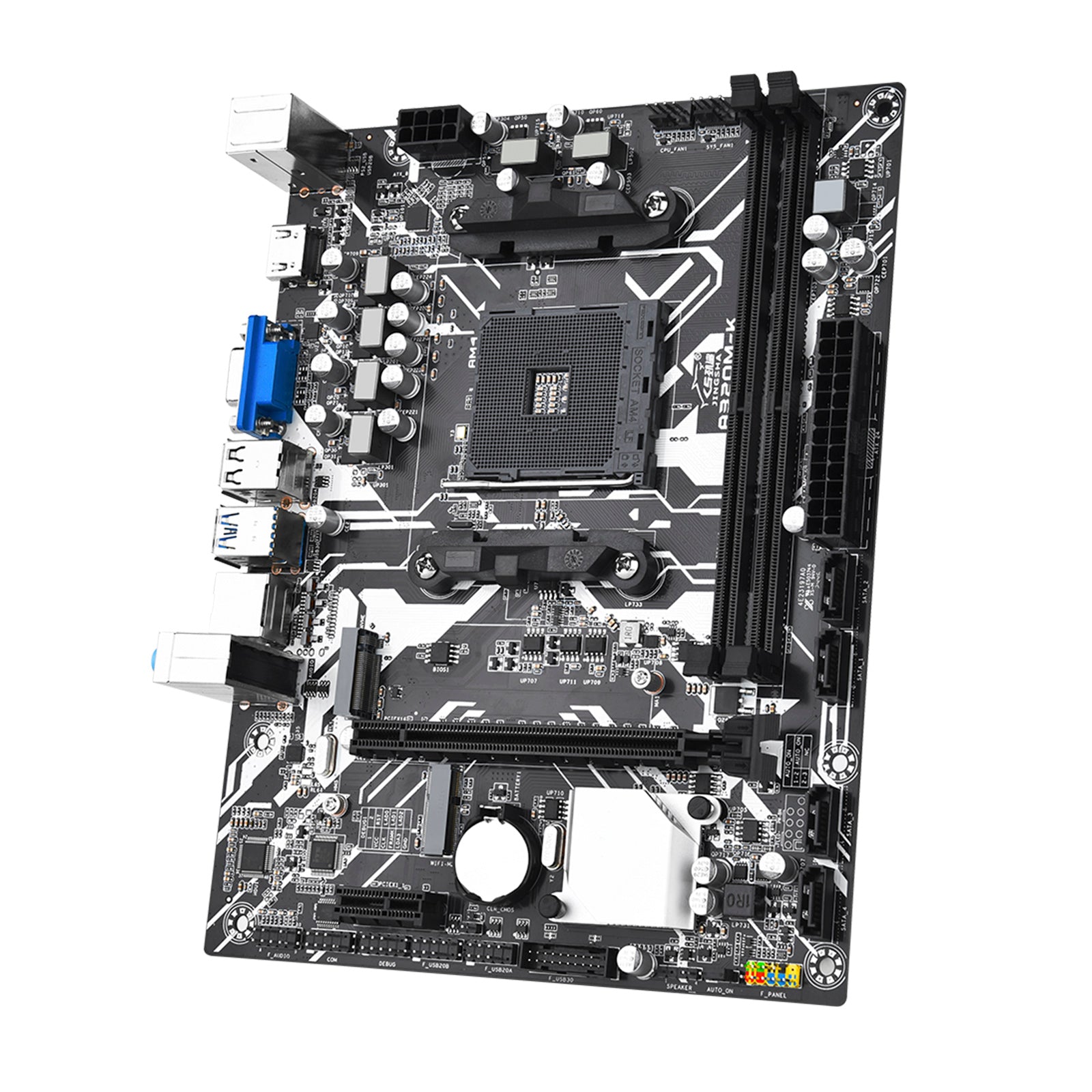 A320M-K Computer Motherboard AMD Socket AM4 CPU Support NVME Gigabit Network Card