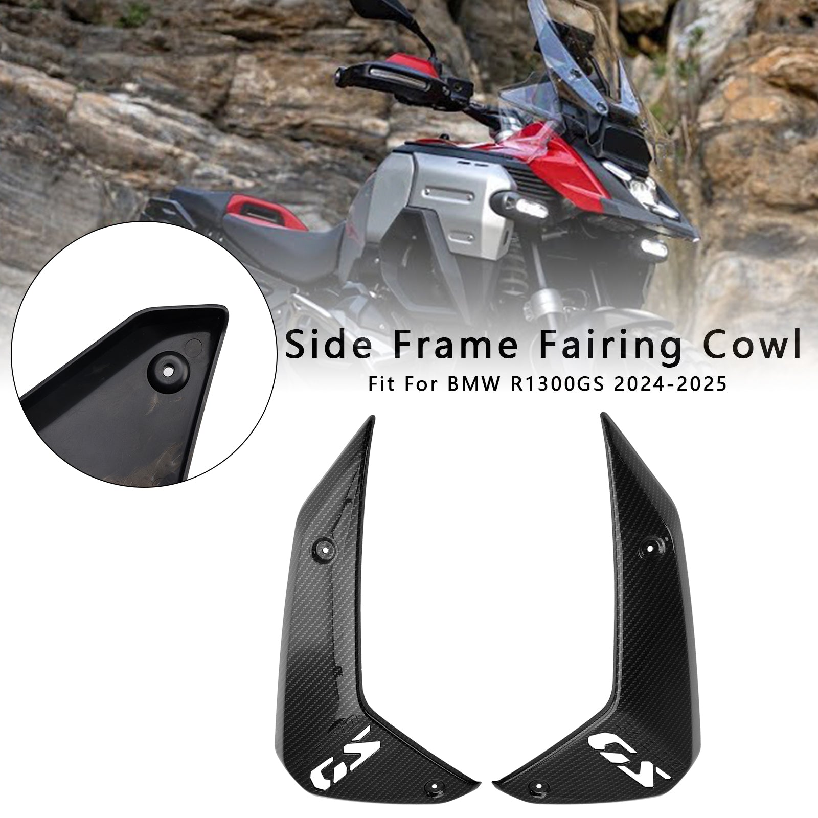 2024-2025 BMW R1300GS Side Frame Fairing Cowl Guards Radiator Cover
