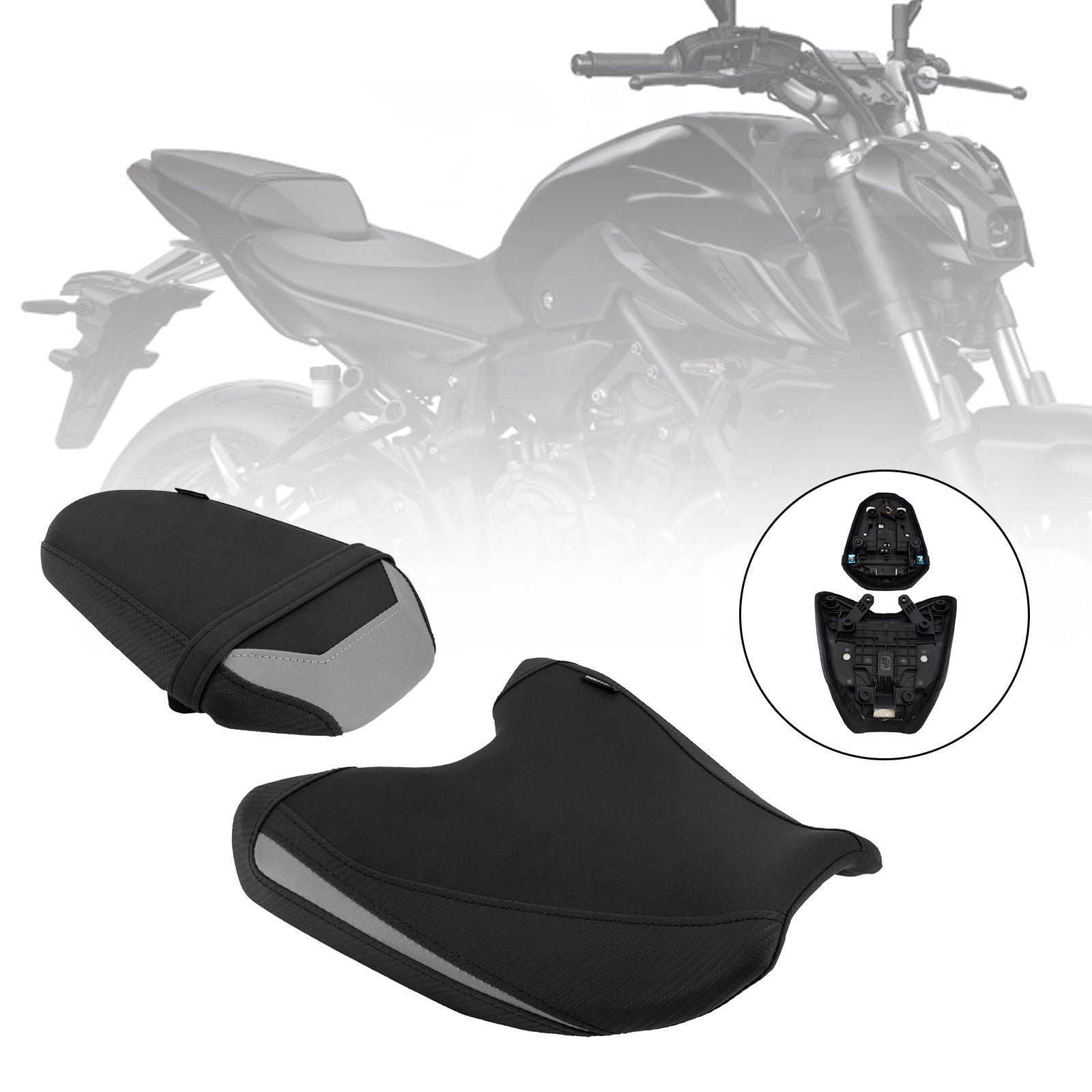 2025-2026 For Yamaha Mt-07 689Cc Driver&Passenger Seat Kit Rear Cushion