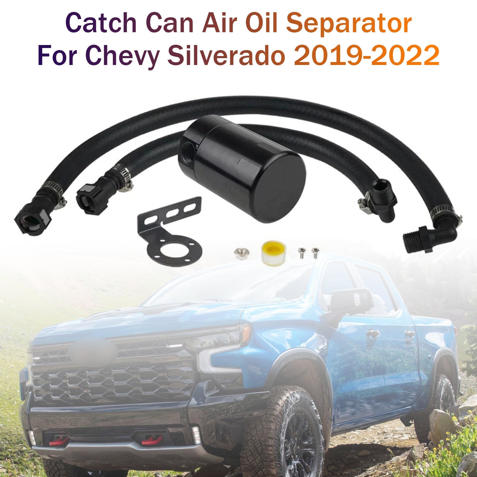 Catch Can Air Oil Separator For Chevy Silverado 2019-2022