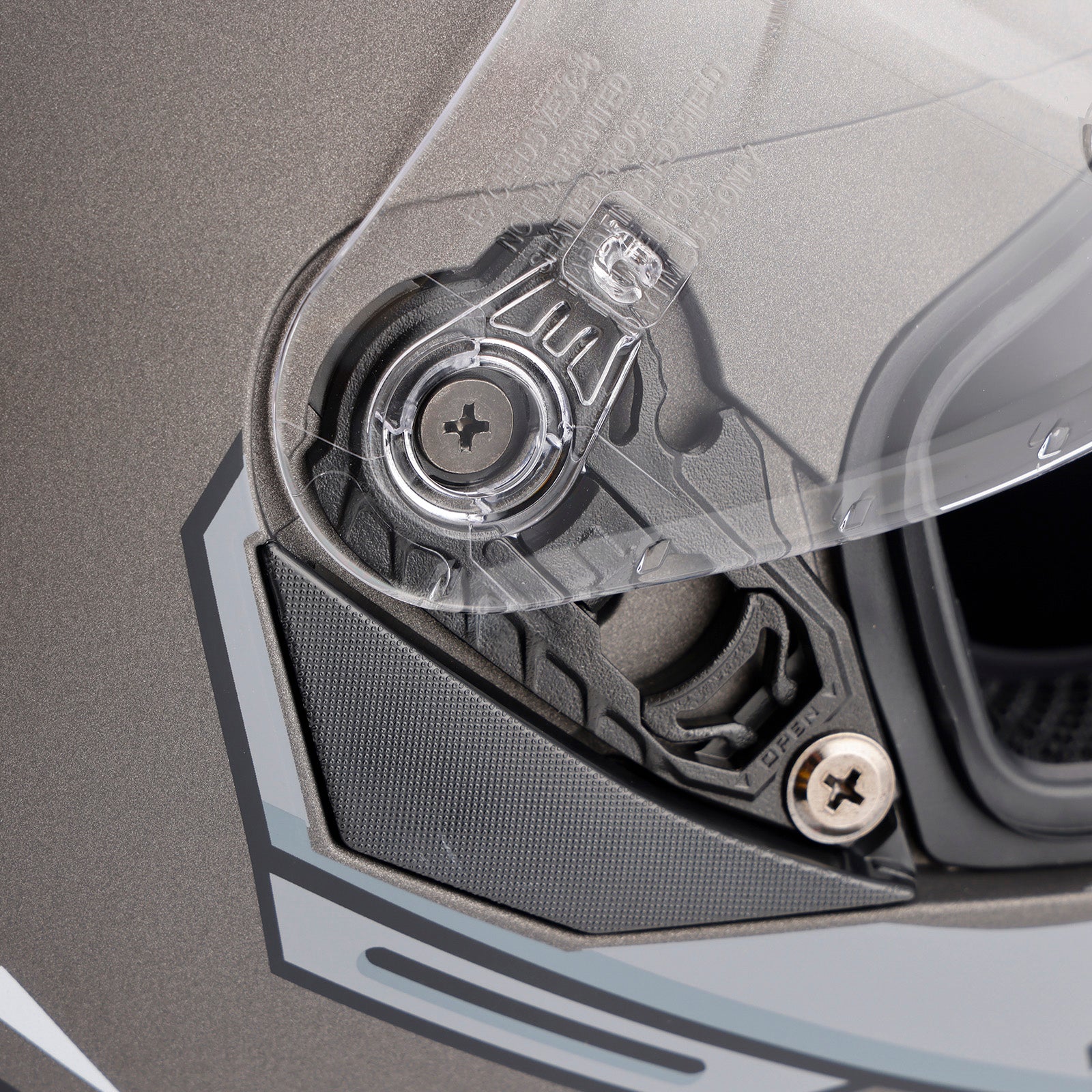 DOT Motorcycle Helmet Adult Street Full Face Gray White