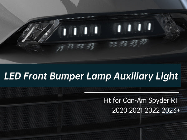Can-Am Spyder RT 2020, 2021, 2022-2023용 LED 프론트 범퍼 램프 보조등 219400991, LED 보조등 포함