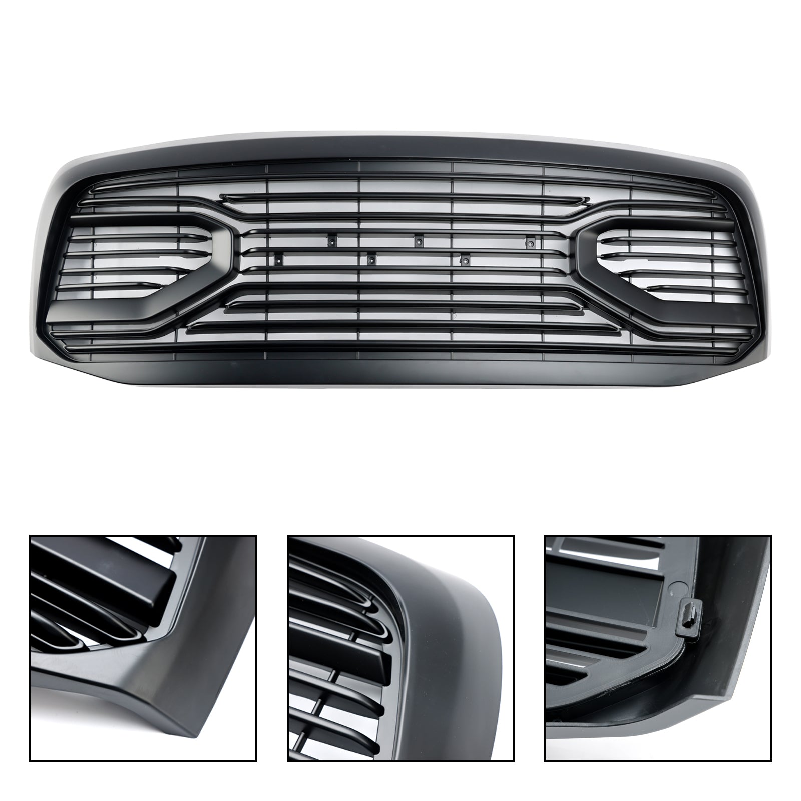 Front Bumper Grill Grille Fit Dodge RAM 1500 2006-2008 With LED