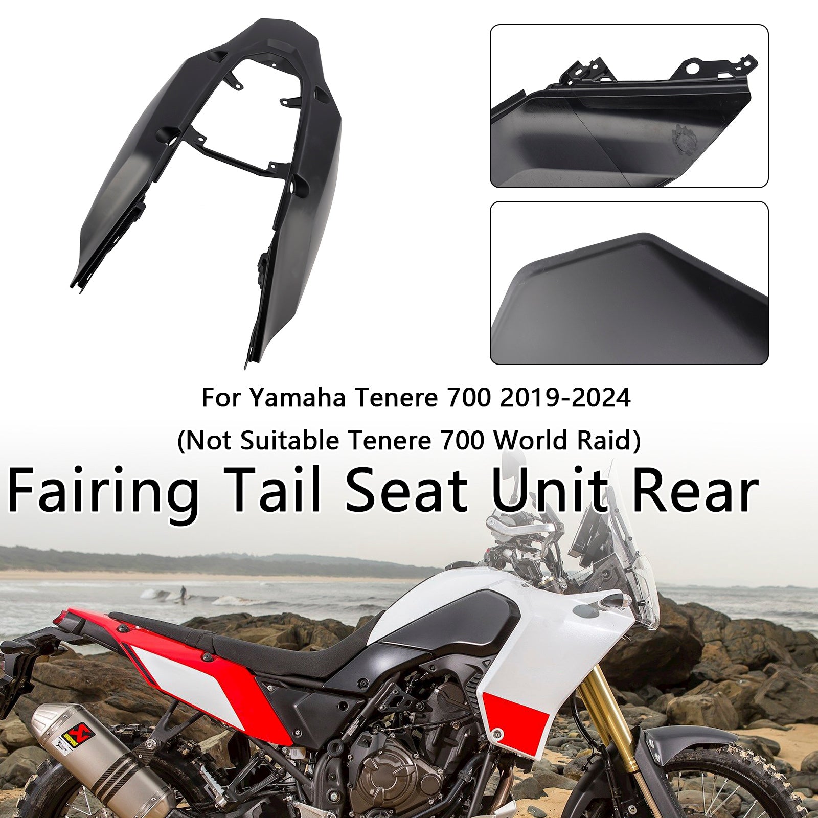 Fairing Tail Seat Unit Rear For 2019-2024 Yamaha Tenere 700 (Not Suitable Tenere 700 World Raid)