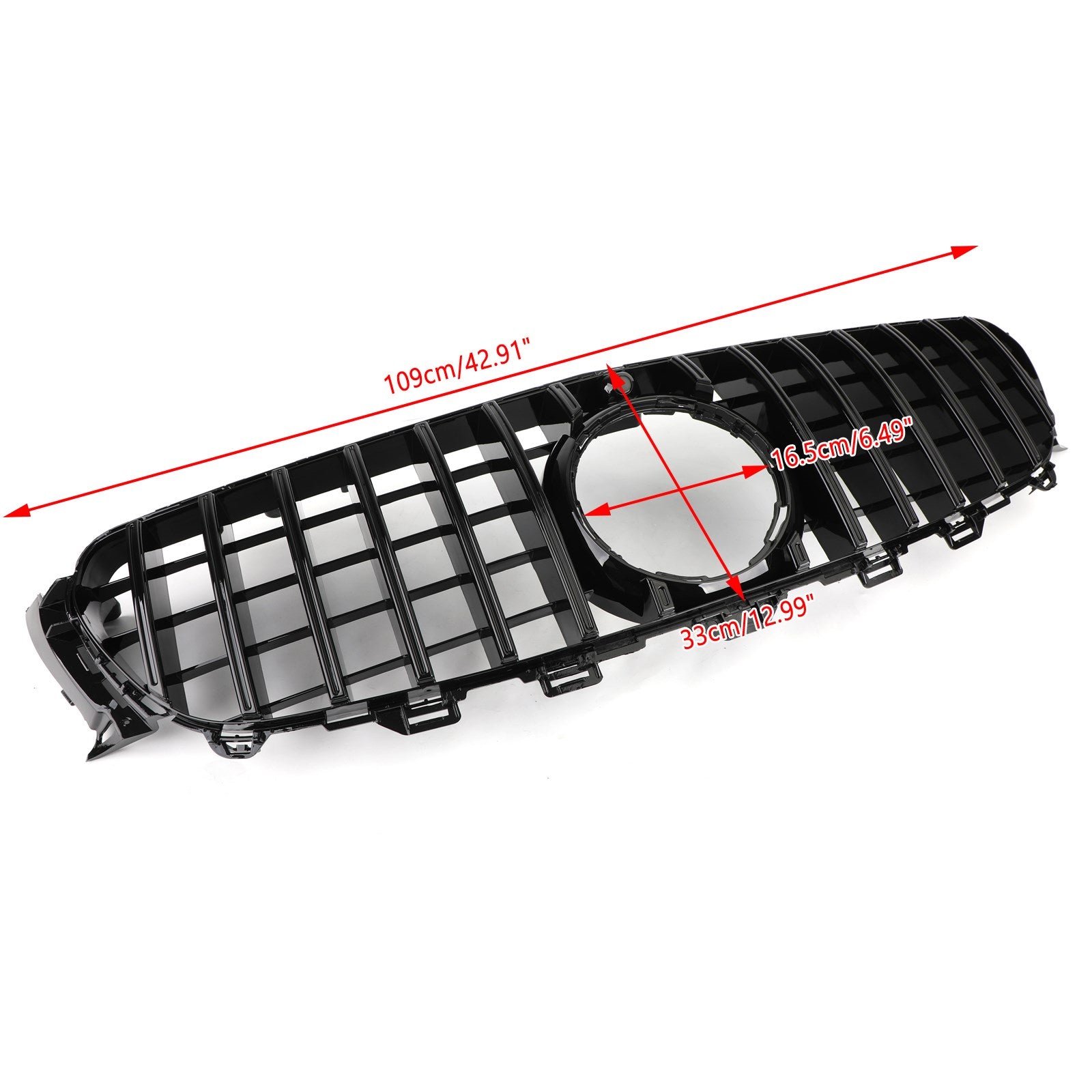 2016-2019 E43 Sports Benz Front Grill Replacement Grille W/ CAMERA Generic