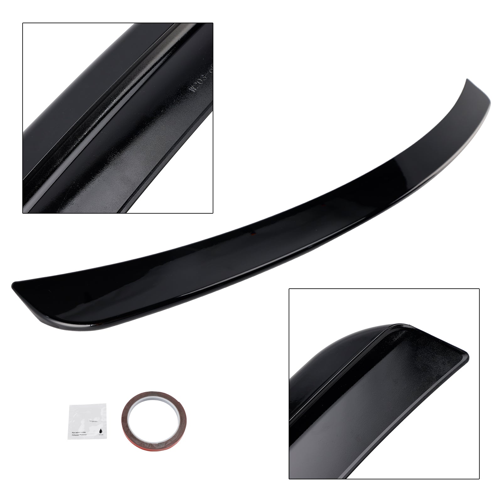 Gloss Black Rear Spoiler For Mercedes-Benz C-Class W203 2001-2007 Sedan
