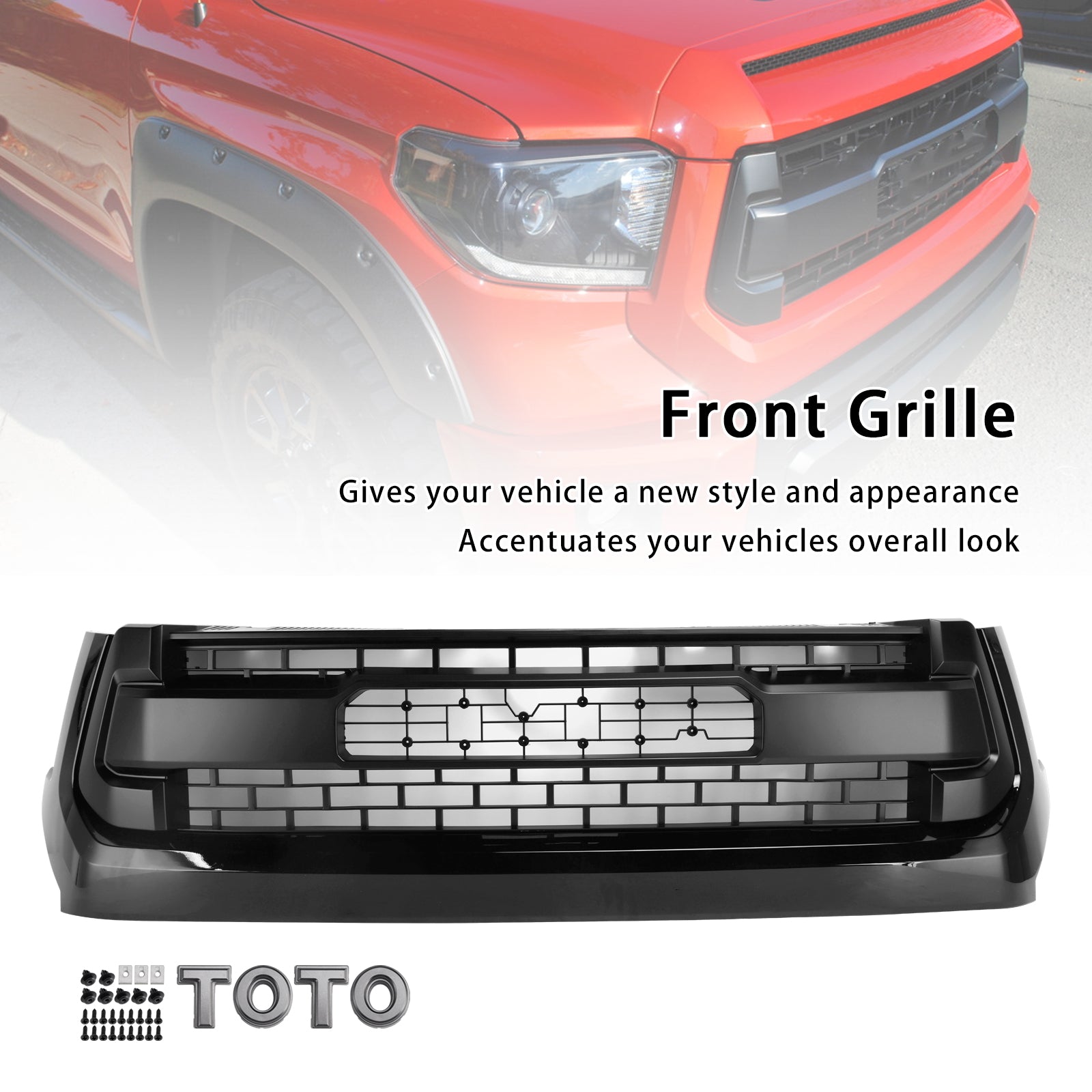 2014-2018 Toyota Tundra TRD PRO Black Honeycomb Front Grill Grille