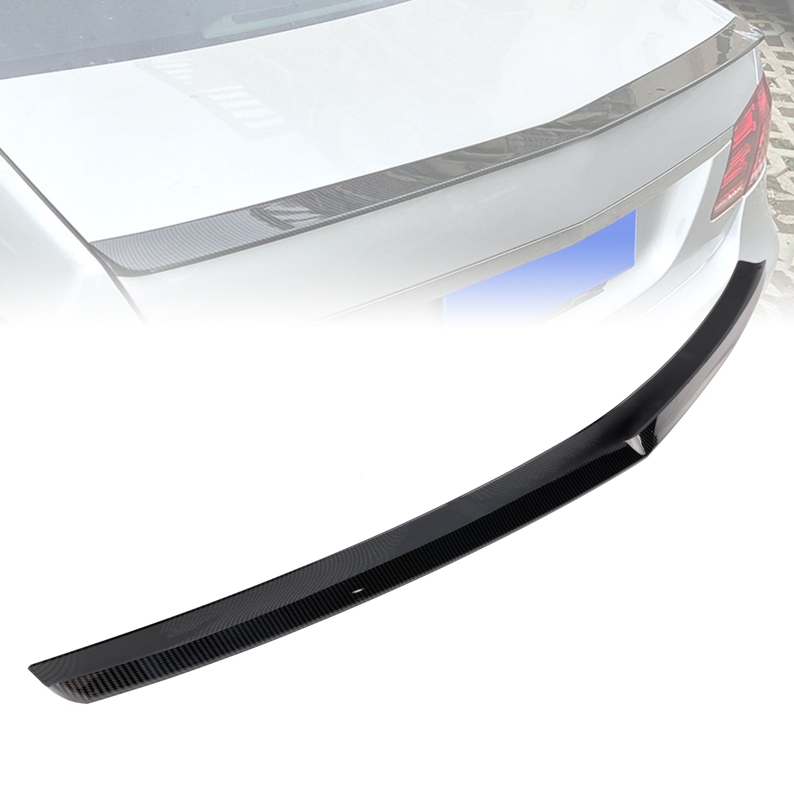 Carbon Fiber Look Rear Boot Spoiler For Mercedes-Benz E-Class W212 2008-2016