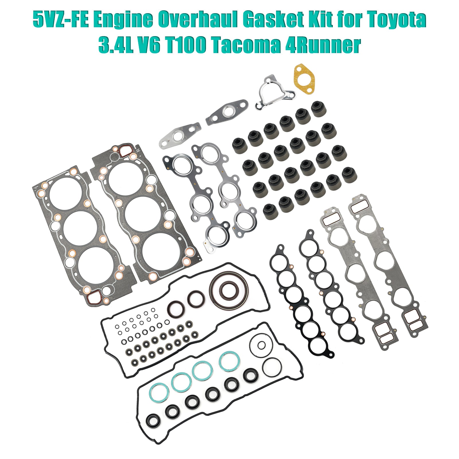 1996-2004 Toyota Land Cruiser Prado 5VZ-FE Engine Overhaul Gasket Kit 04111-62130