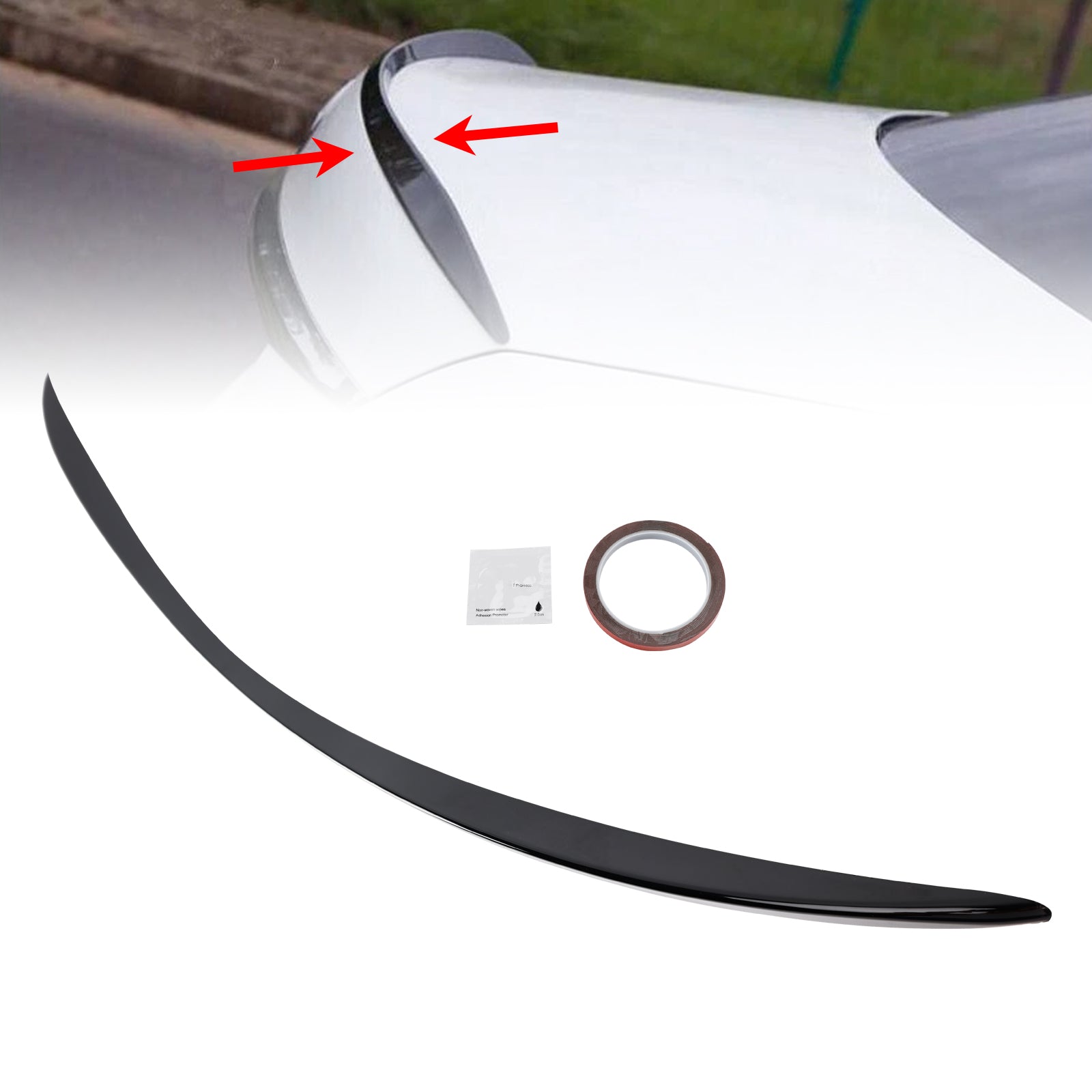 2020+ Mercedes-Benz E-Class W213 E63 Style Gloss Black Rear Boot Spoiler