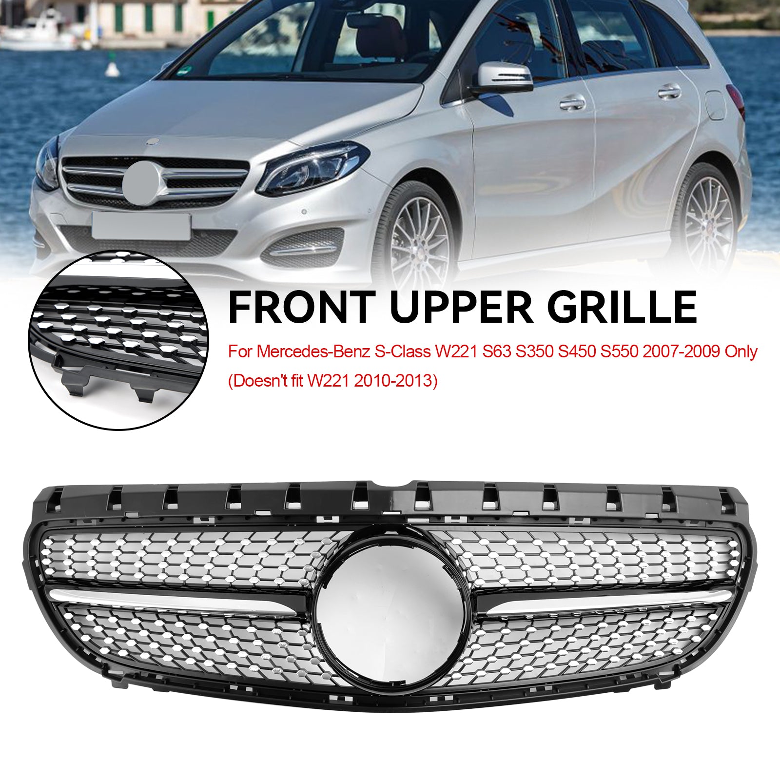 Mercedes Benz B-Class W246 2015-2018 Facelift Front Bumper Grill Grille