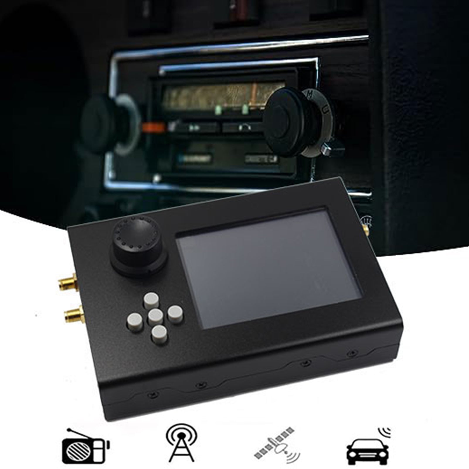 3.2" V1.7.3 Portapack H2 1MHz-6GHz SDR Software Defined Wireless Black