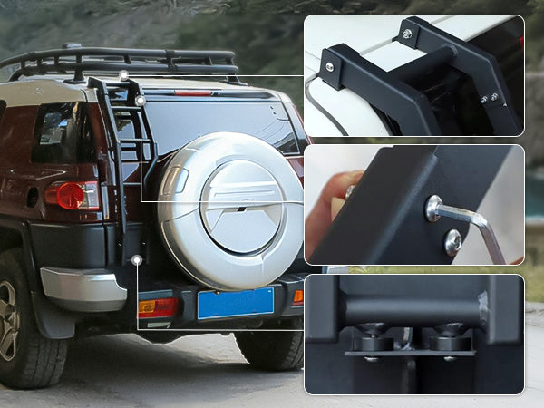 2007-2021 Toyota FJ Cruiser Rear Gate Ladder Kit Left Side