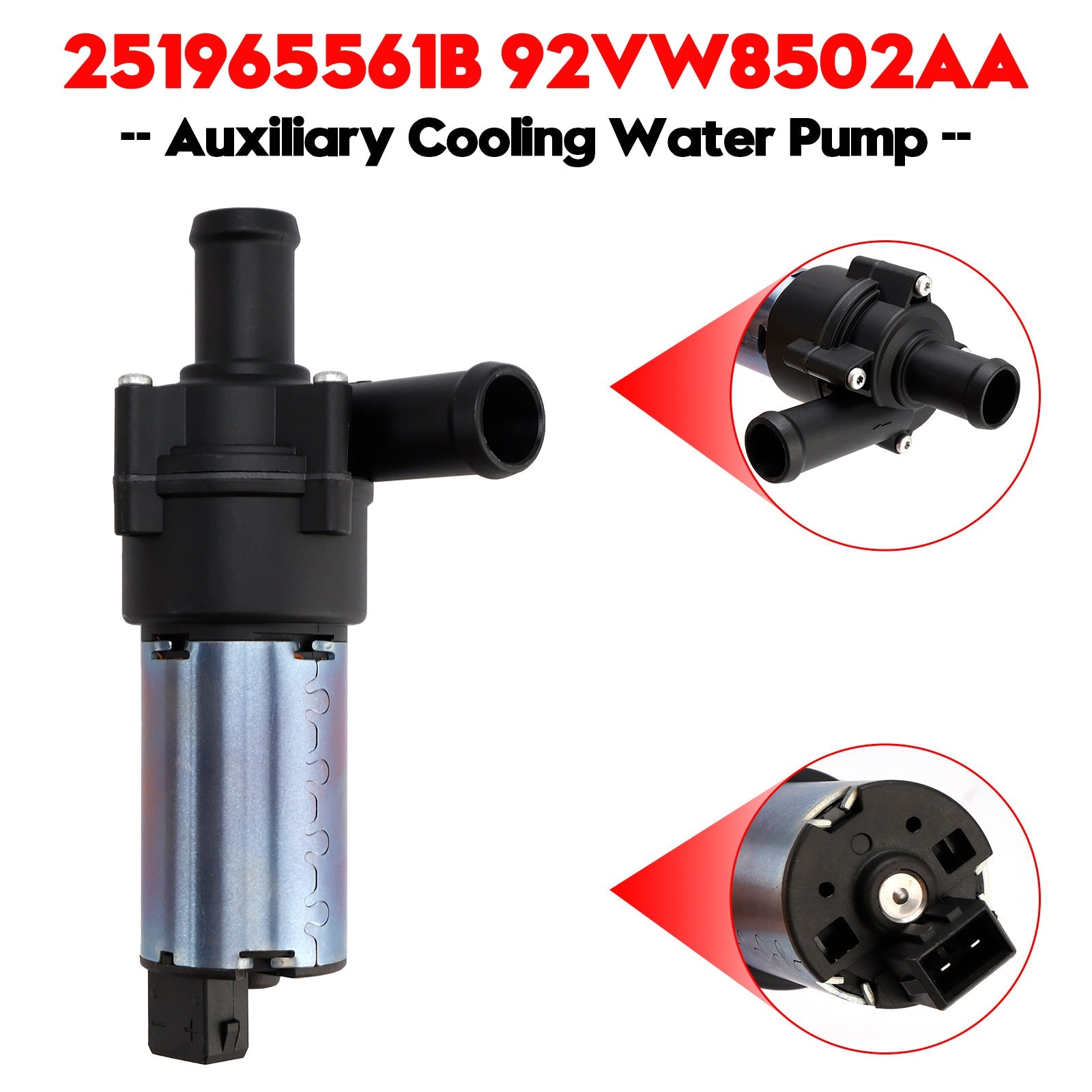 251965561B Auxiliary Coolant Water Pump for VW Beetle 1999-2005
