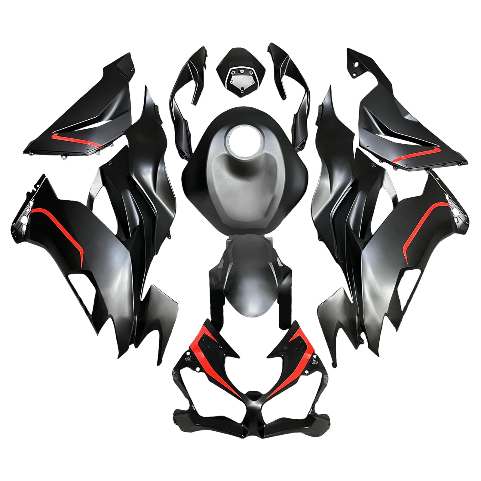 Injection Fairing Kit Bodywork Plastic ABS fit For Kawasaki ZX6R 2019-2023