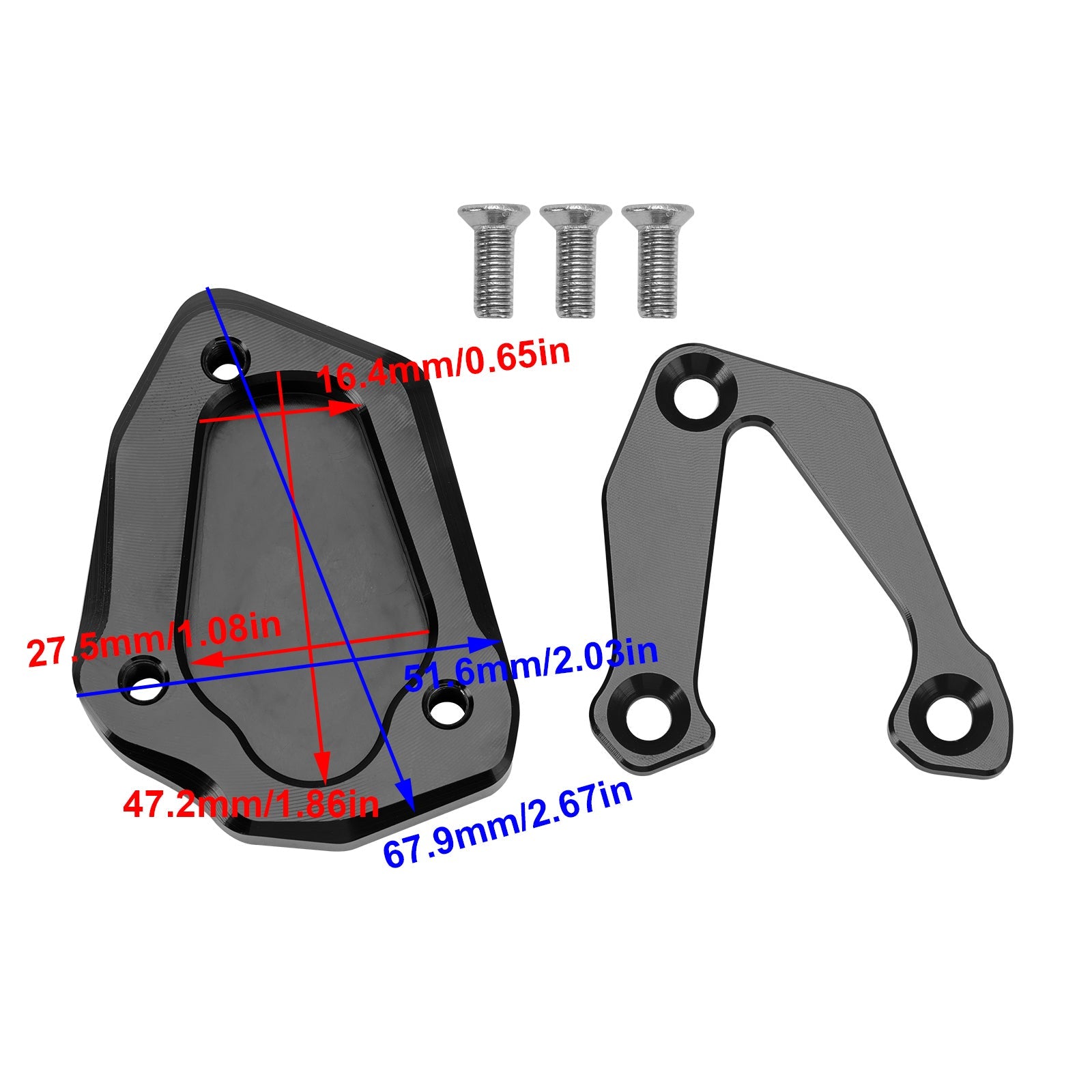 BMW S1000RR 2020+ Kickstand Enlarge Plate Pad