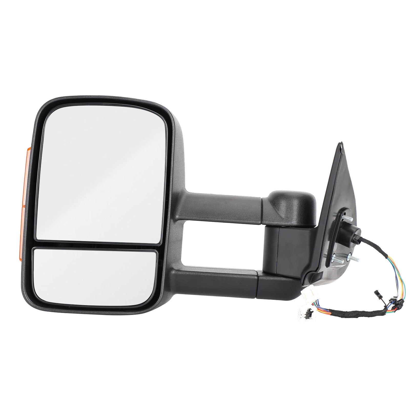 Pair of Electric Extendable Towing Mirrors for Mitsubishi Triton 2015+ Black