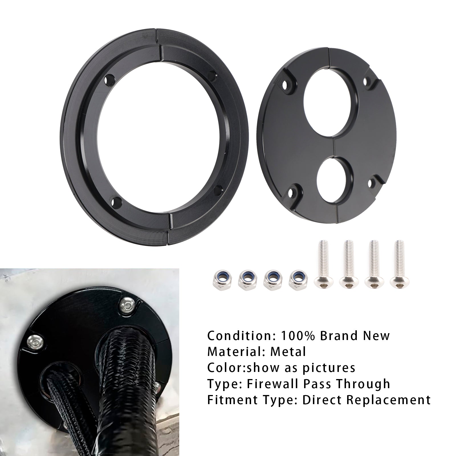 Firewall Pass Through Eliminates Firewall Grommet For Holley Terminator x Max